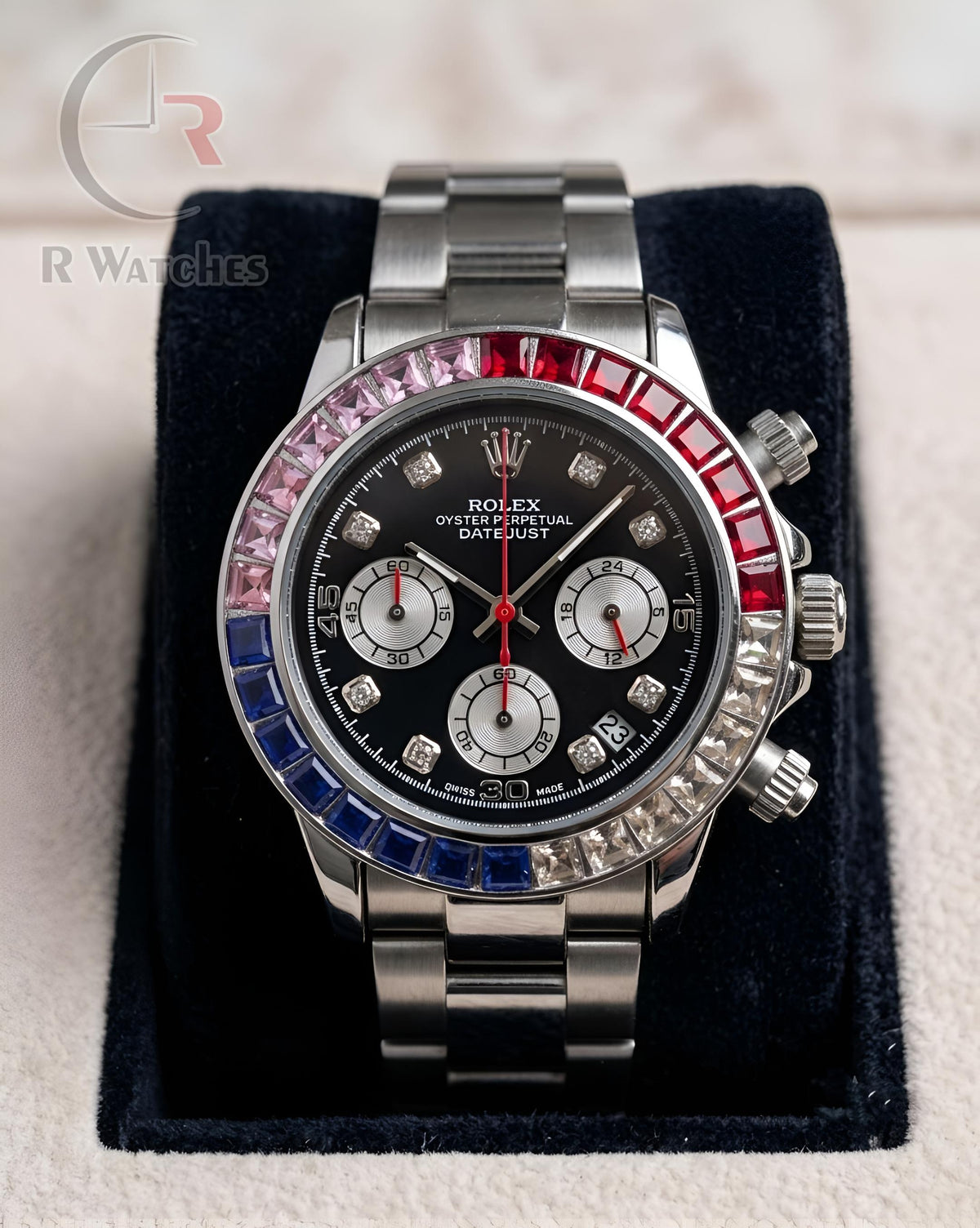 (SS)⭐ Rolex oyster rainbow silver black