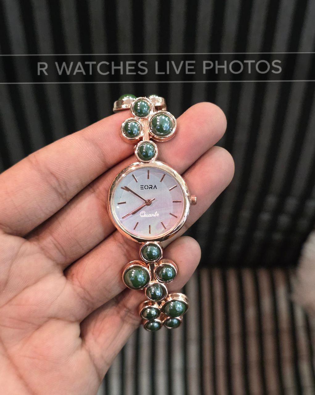 (OS)⭐ Eora Girls Green White Dial