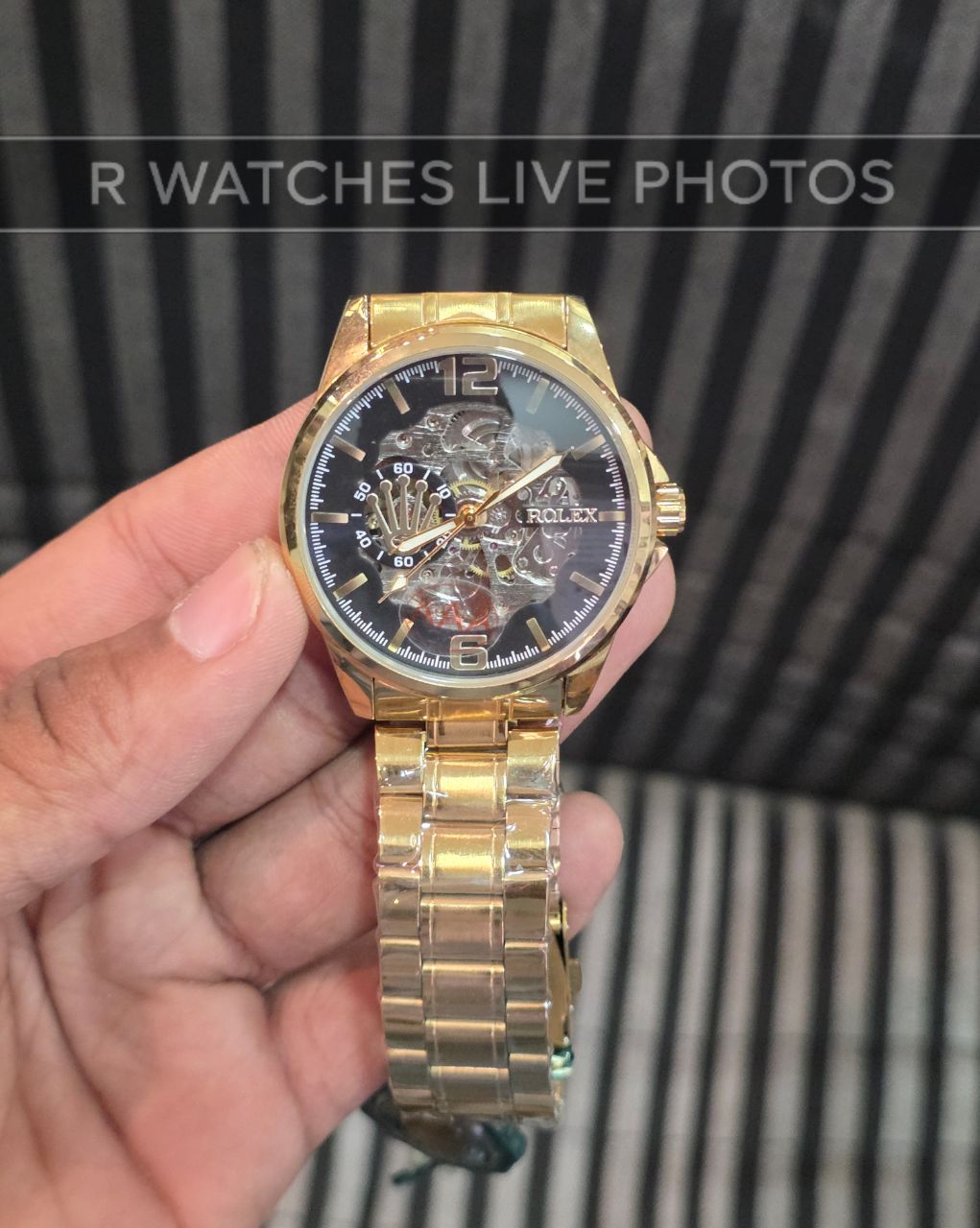 (OS)⭐ Rolex Automatic Gold Black