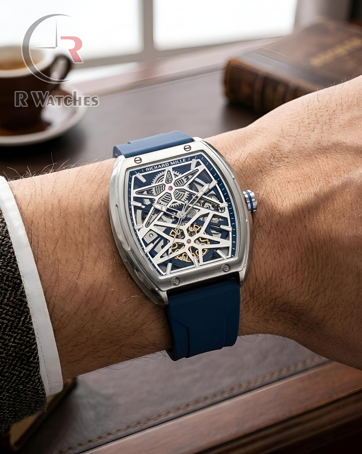 (OS) RM Automatic Silicon Silver Blue