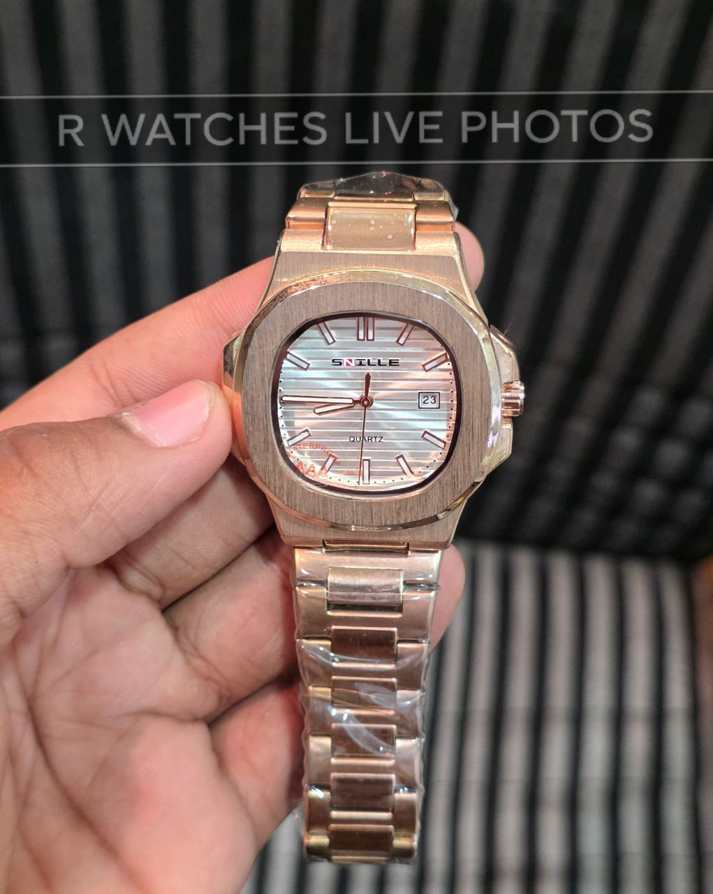 (OS)⭐ Snille Rose Gold White Dial