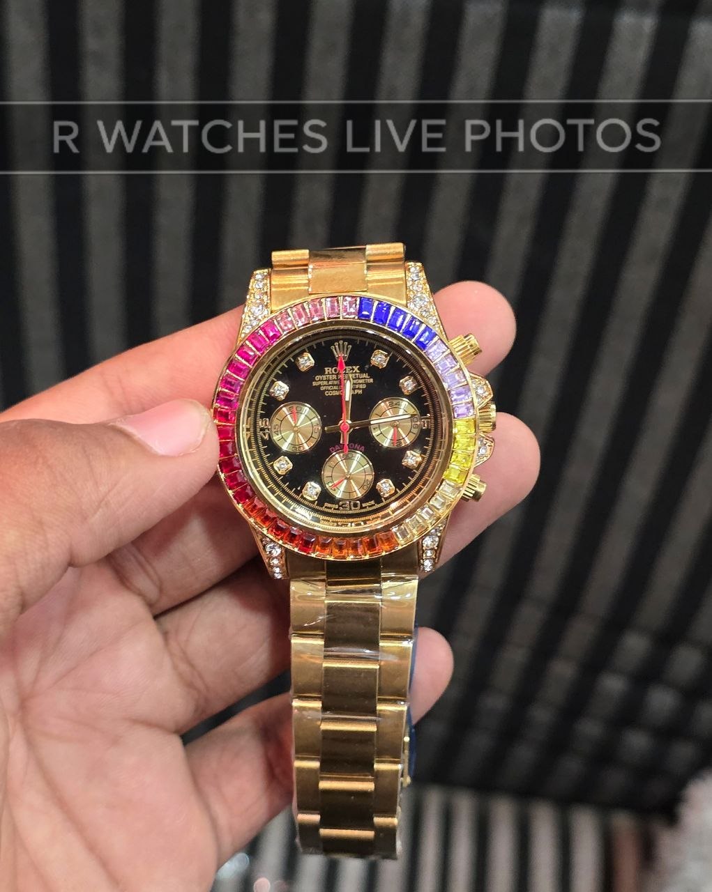 (OS2)⭐ Rolex rainbow gold