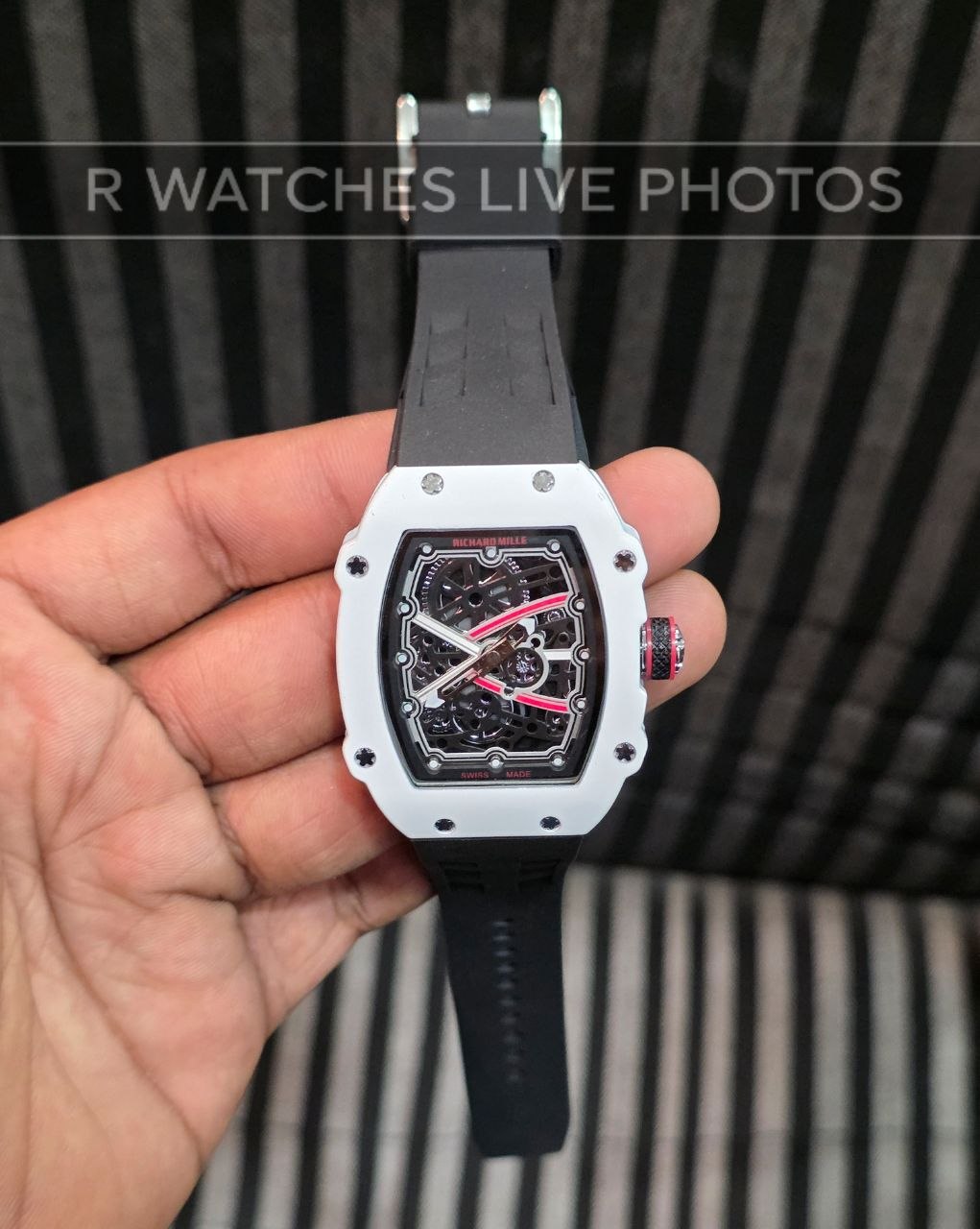 (OS)β RM Silicon Black White Dial