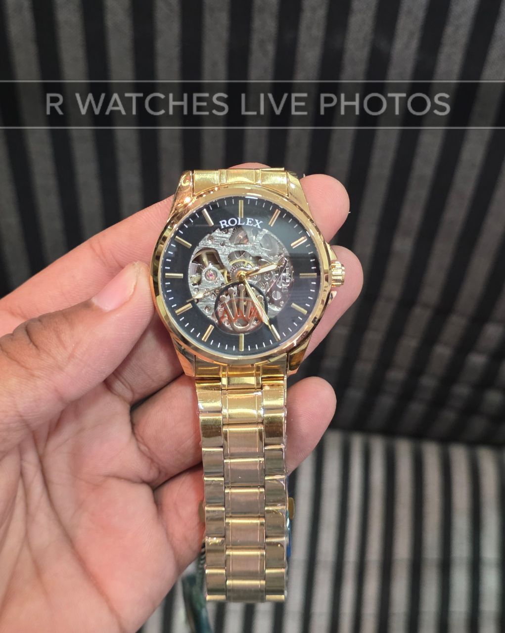 (OS)⭐ Rolex Automatic Gold Black