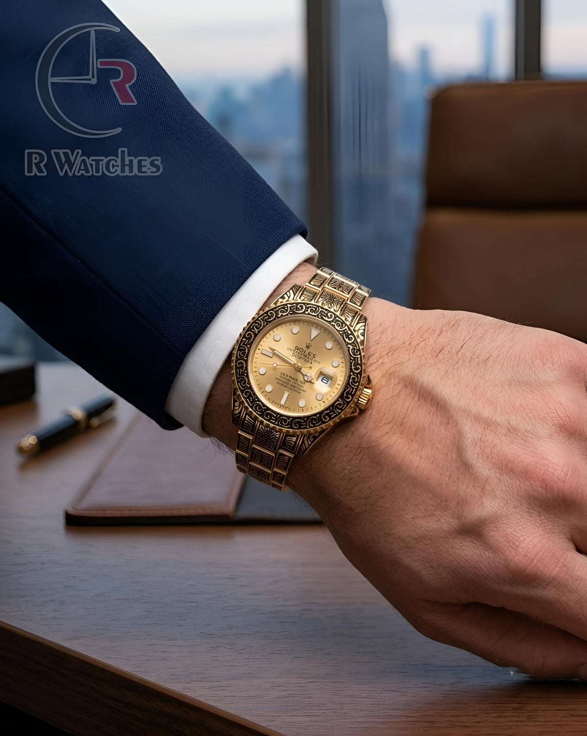 (OS) Rolex Rajwadi full gold