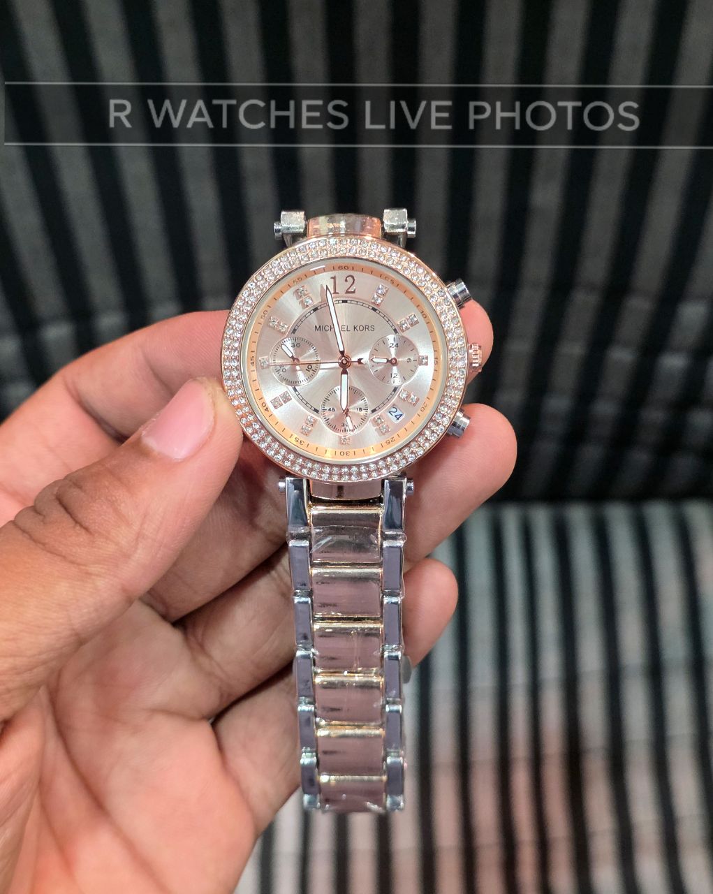 (OS)⭐ MK Girls Rose Gold Pink Dial