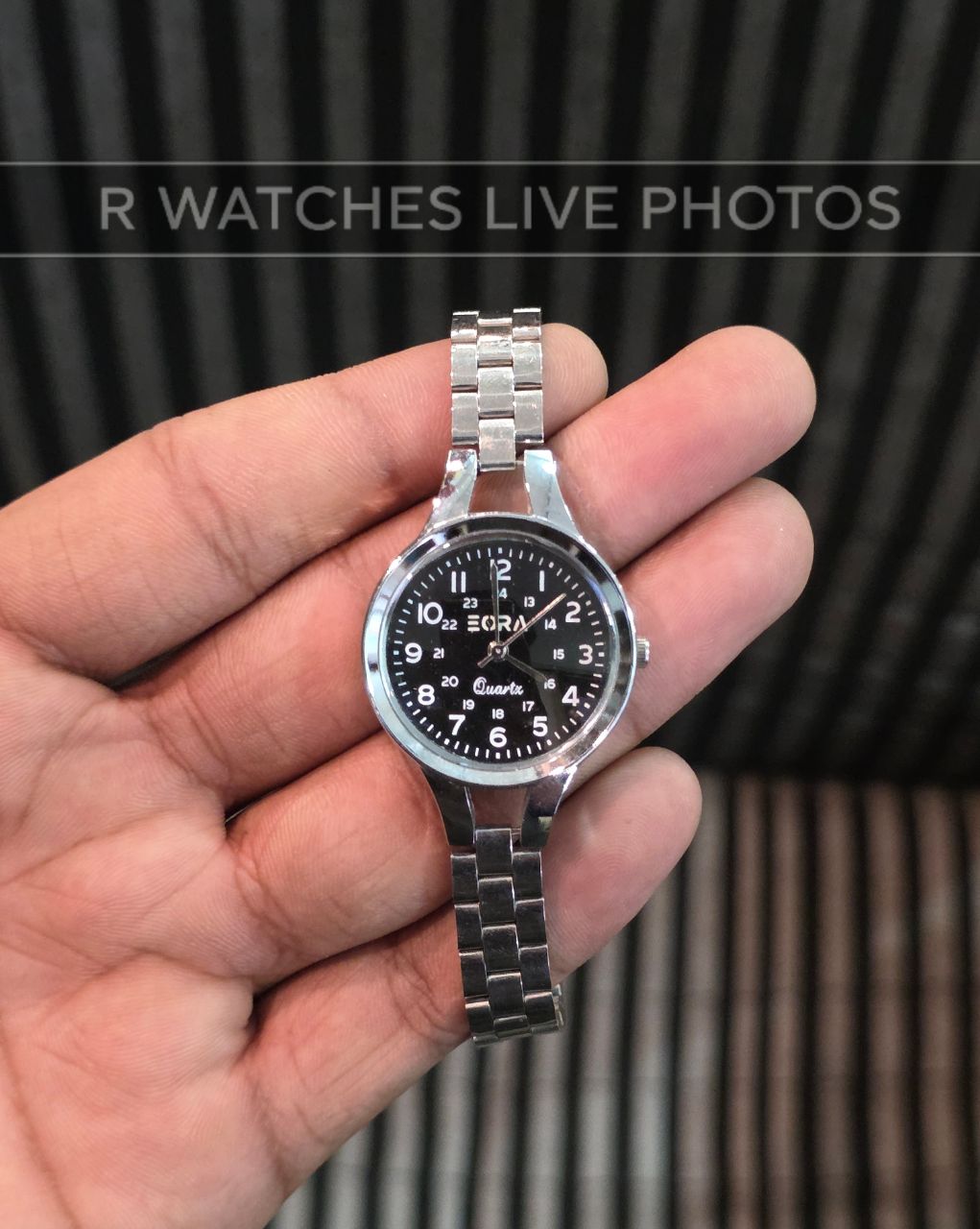 (OS)⭐ Eora Girls Silver Black Dial