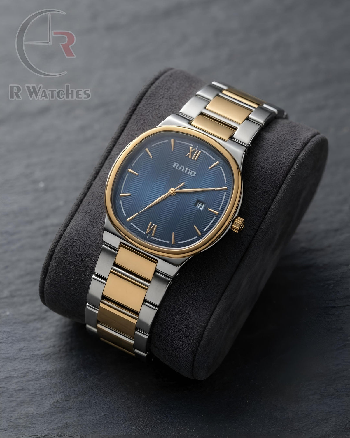 (OS2) Rado Square Dual Tone Blue