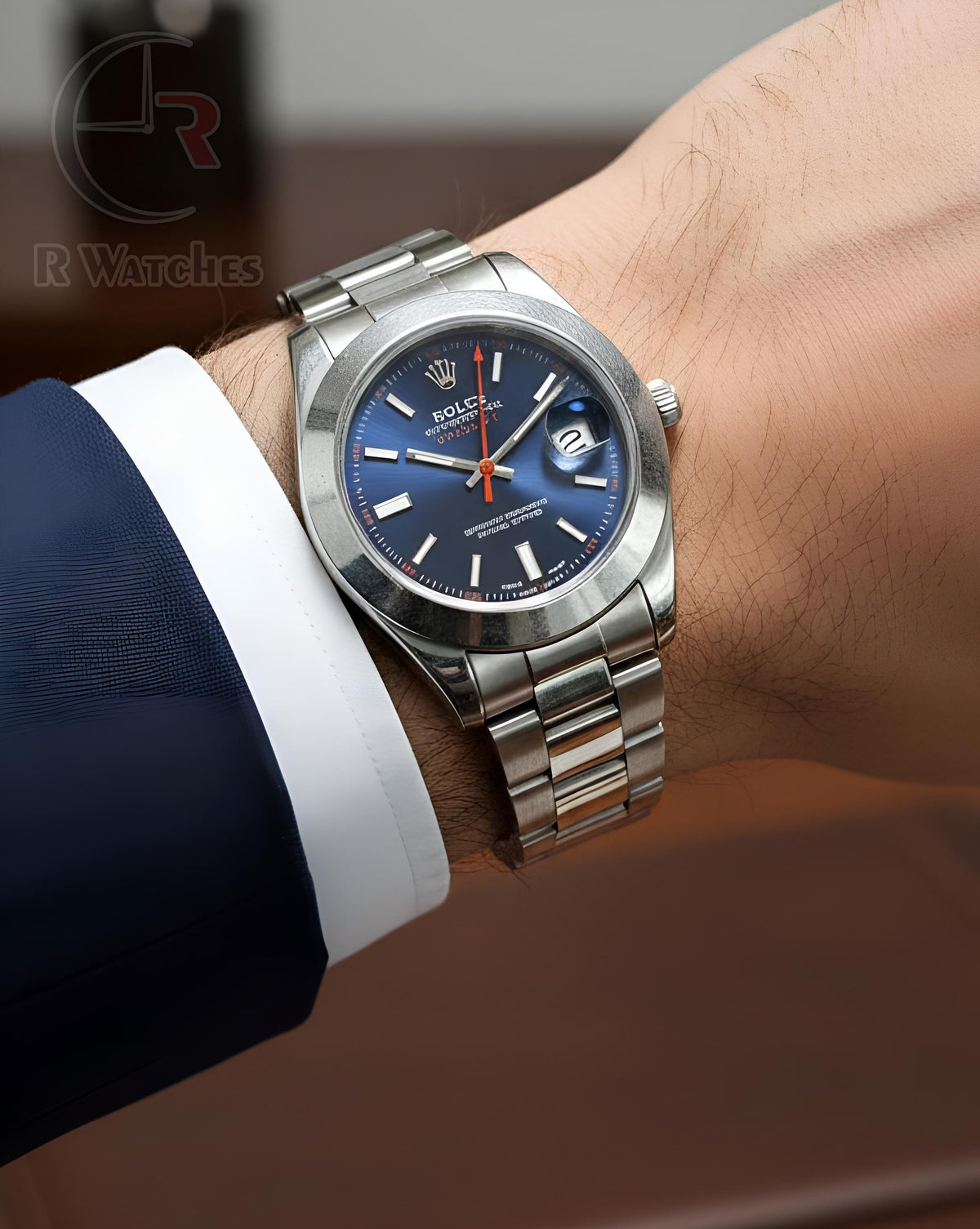 (SS) Rolex Silver Blue Dial