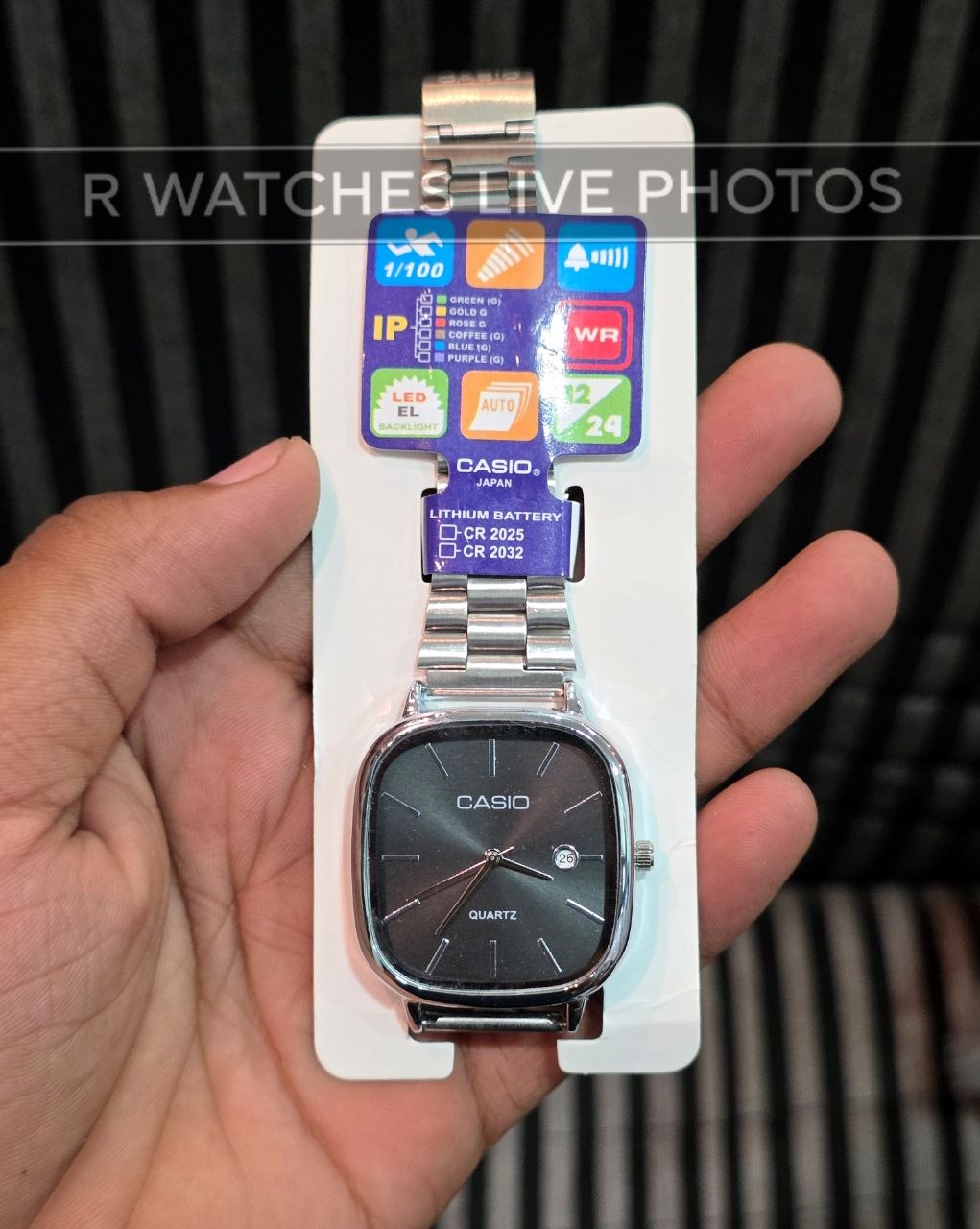 (OS3)⭐ Casio Old Money silver black