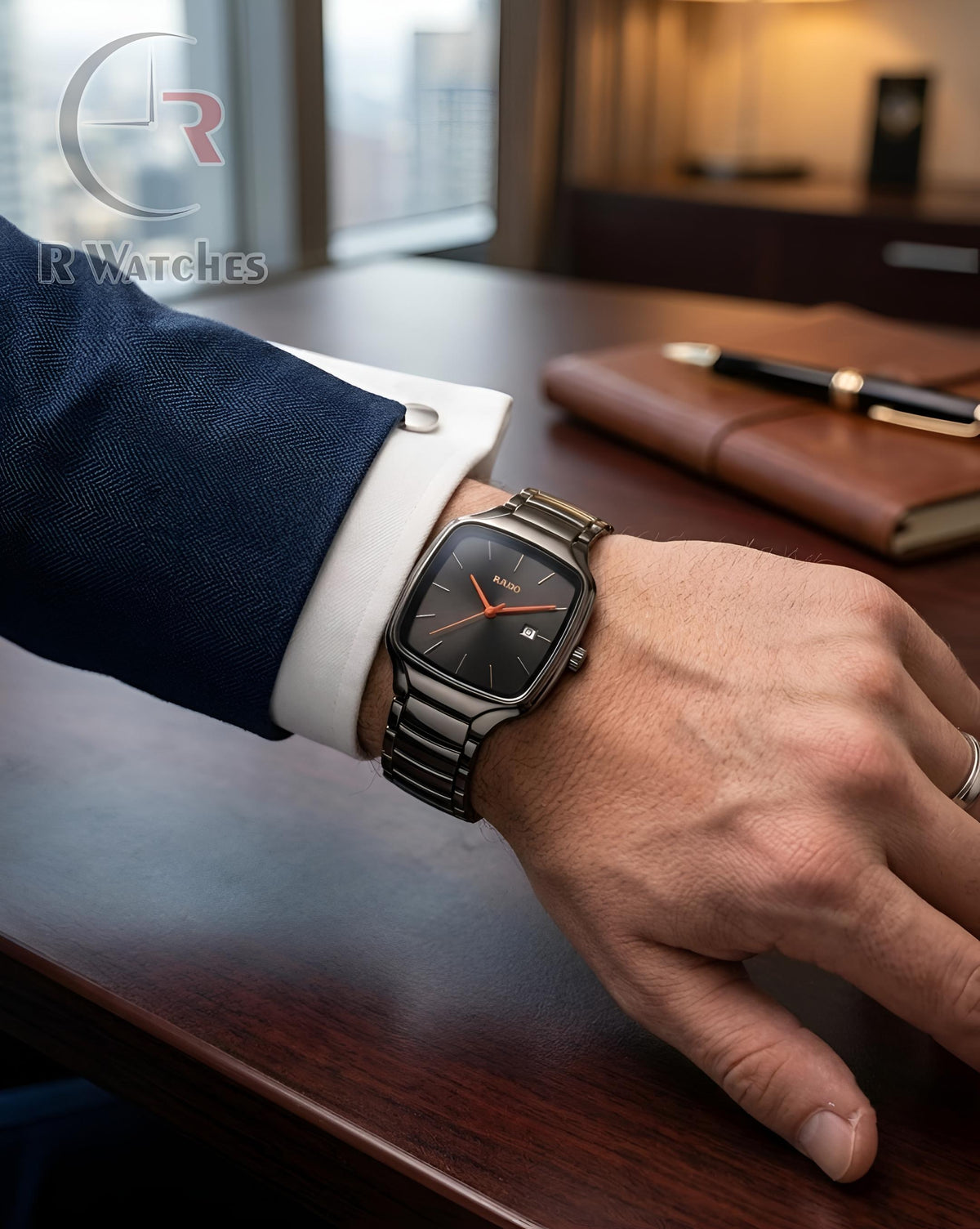 (OS)⭐ Rado new black orange