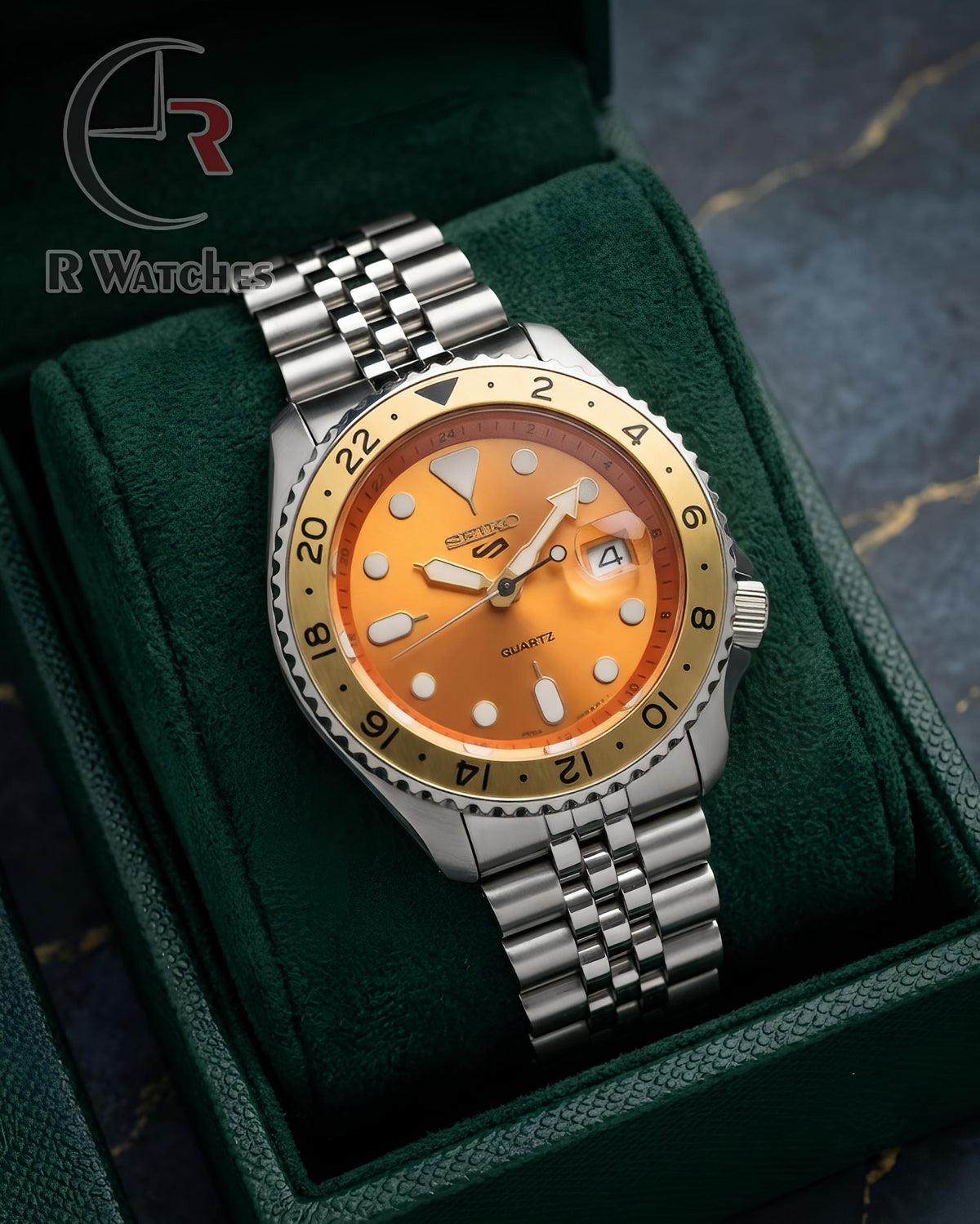 (OS2) Seiko Silver Orange