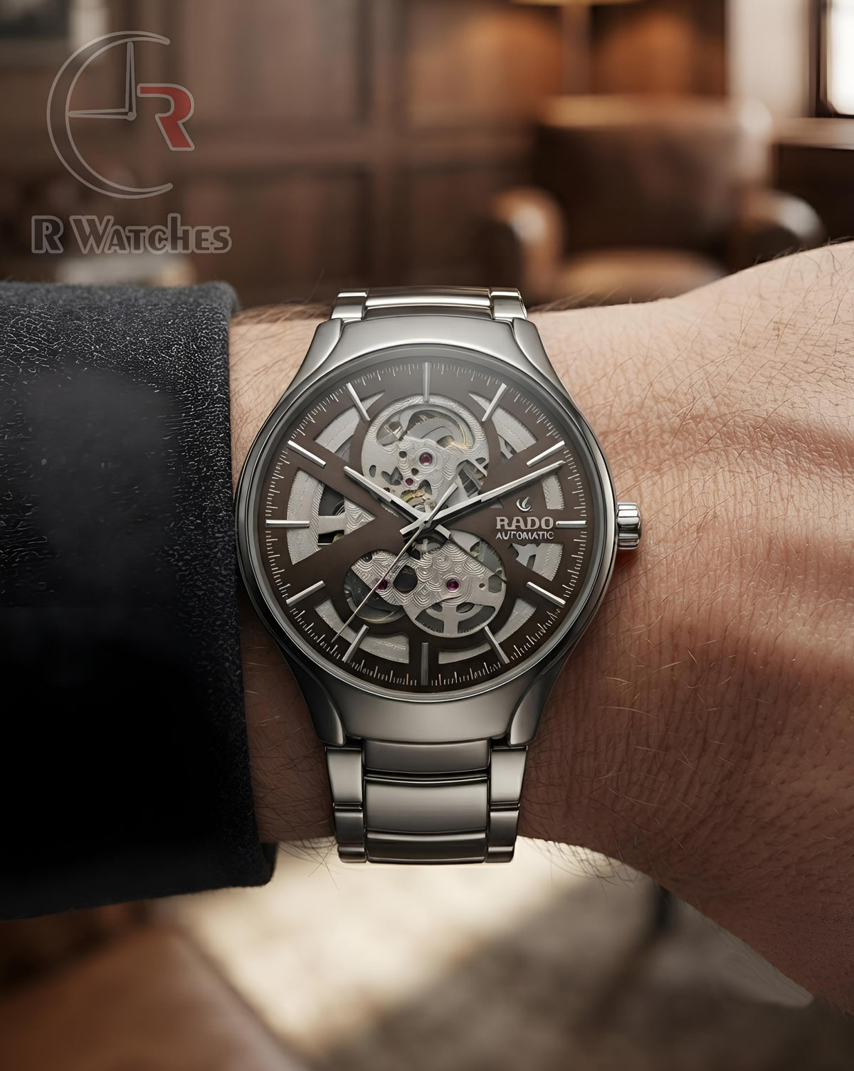 (OS) Rado Automatic Brown Silver