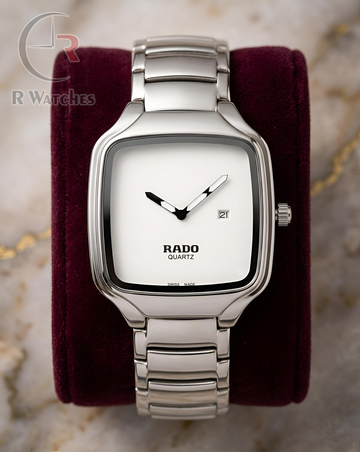 (OS)⭐ Rado new silver white