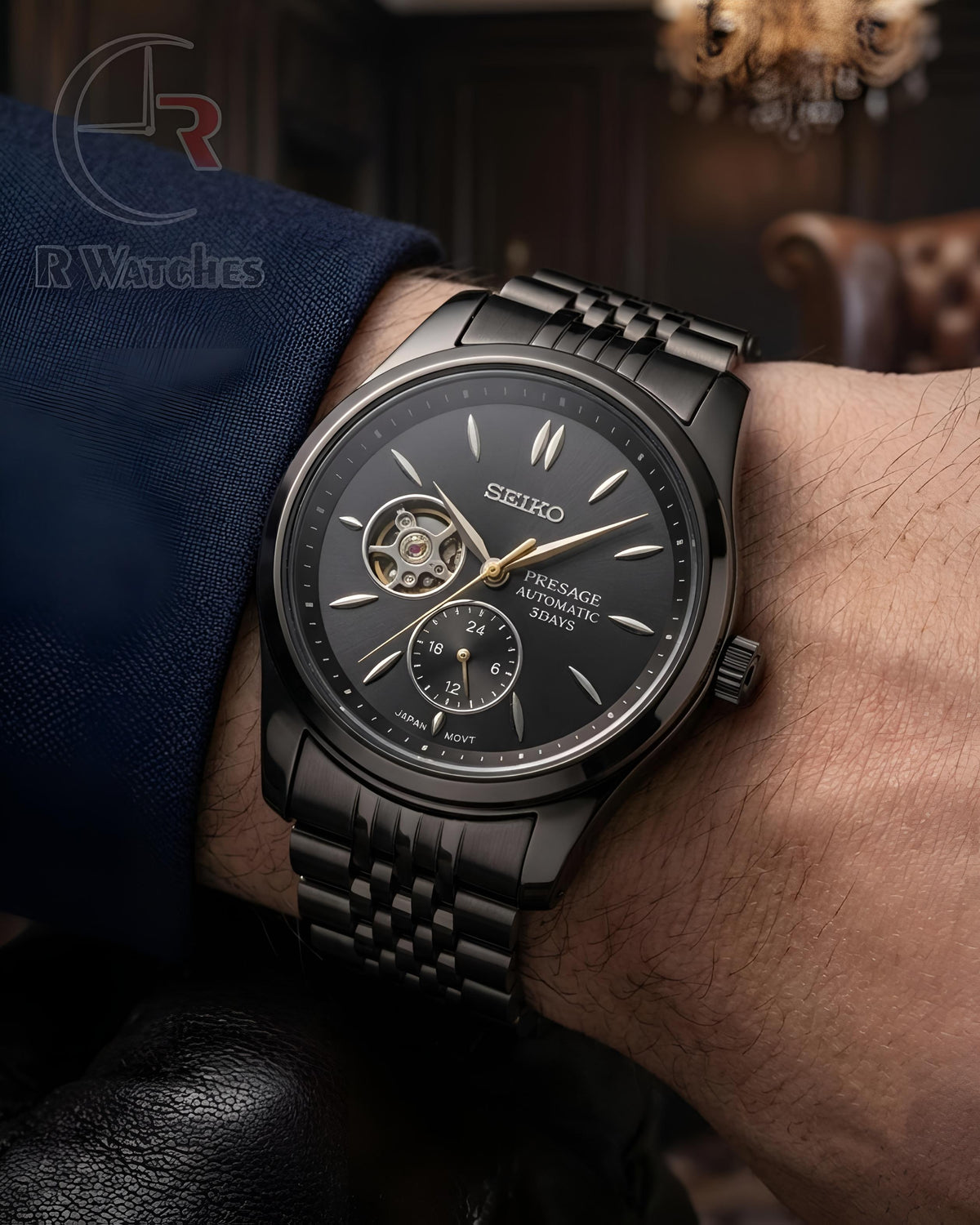 (OS) Seiko Automatic Full Black