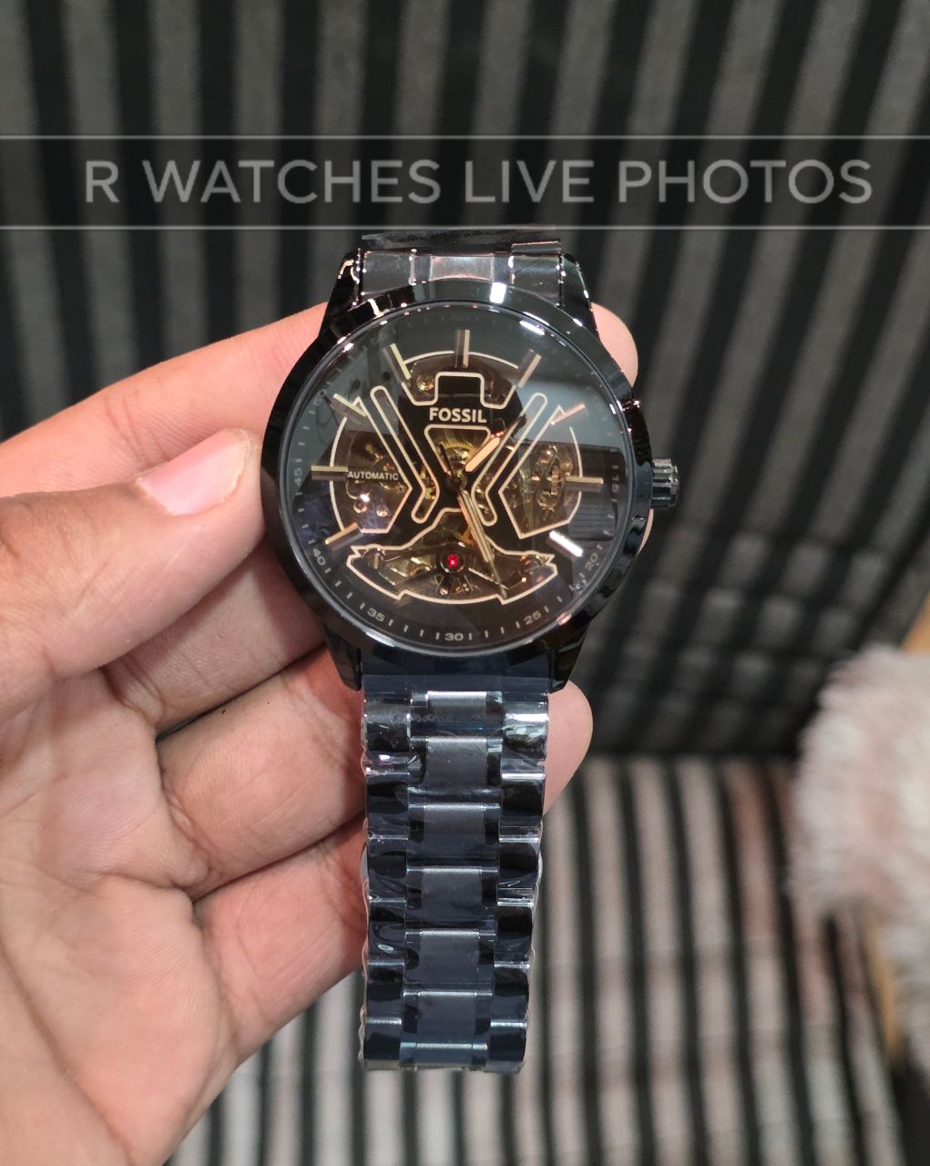(SS)⭐ Fossil Automatic Cross Full Black