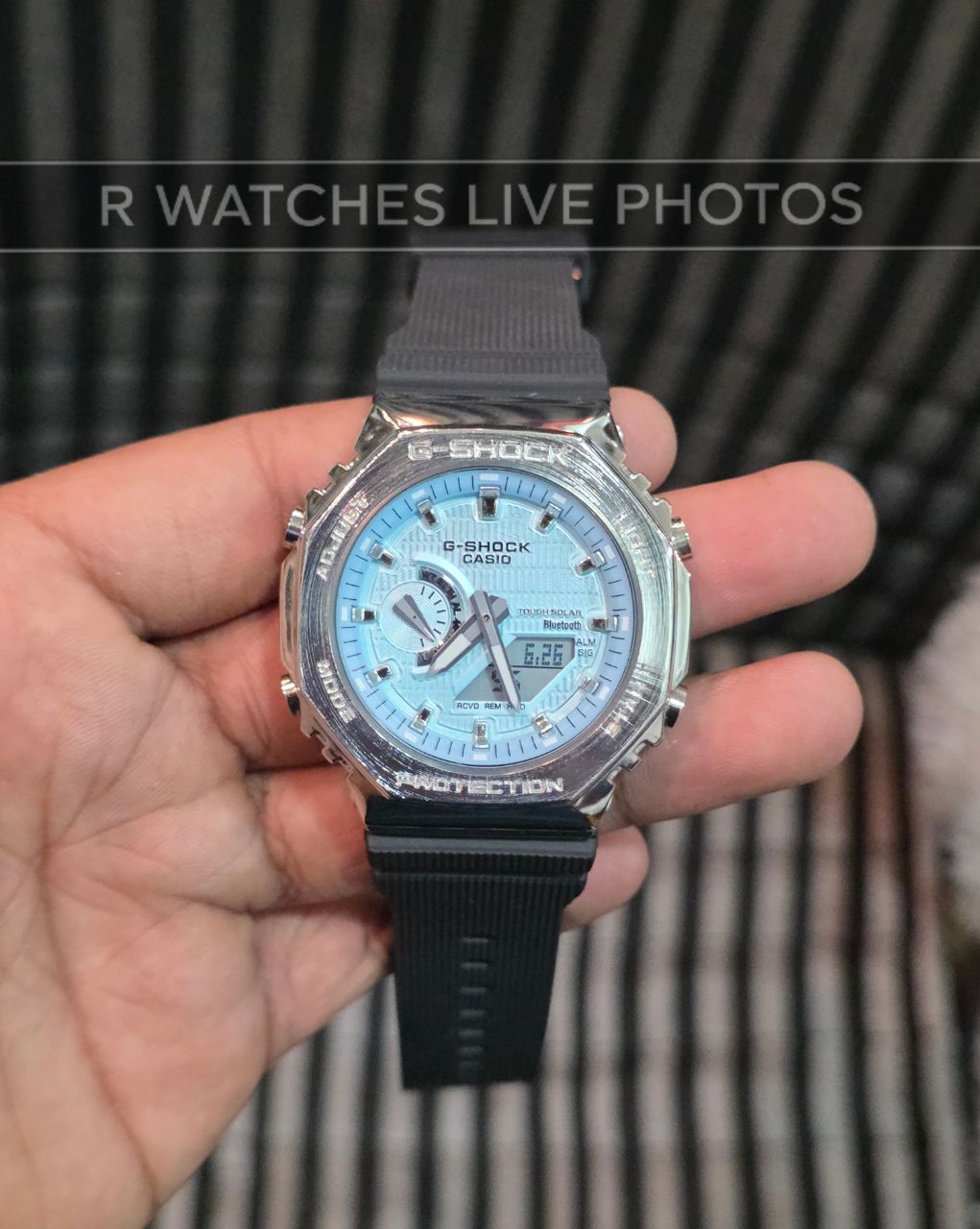 (OS)⭐ G-Shock silver sky blue