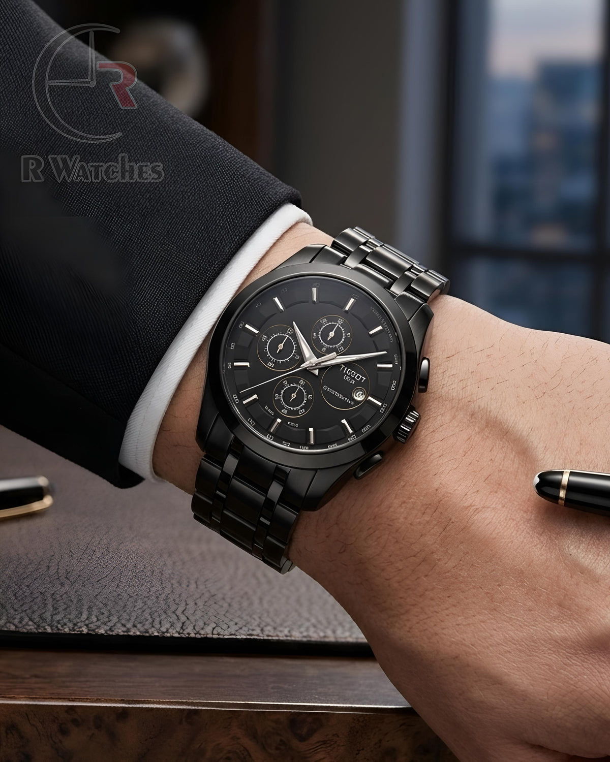 (OS2)⭐ Tissot Heavy Full Black
