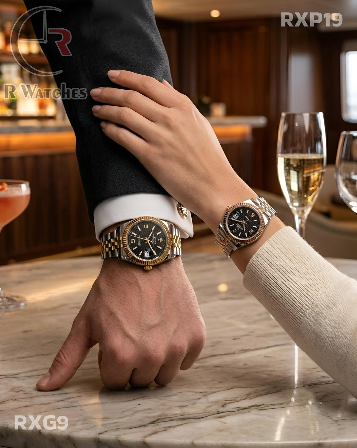 (OS) Rolex Couple Black (RXG9) (RXP19)