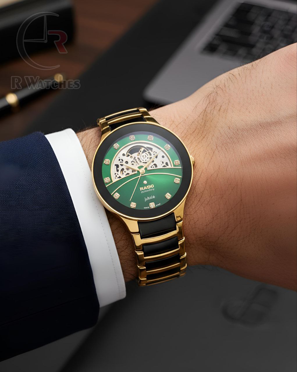 (OS2)📷⬆️ Rado Dual Tone Black Green (RDP53)