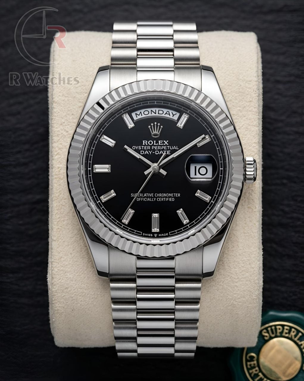 (OS)📷⬆️ Rolex Silver Black Dial (RXP34)
