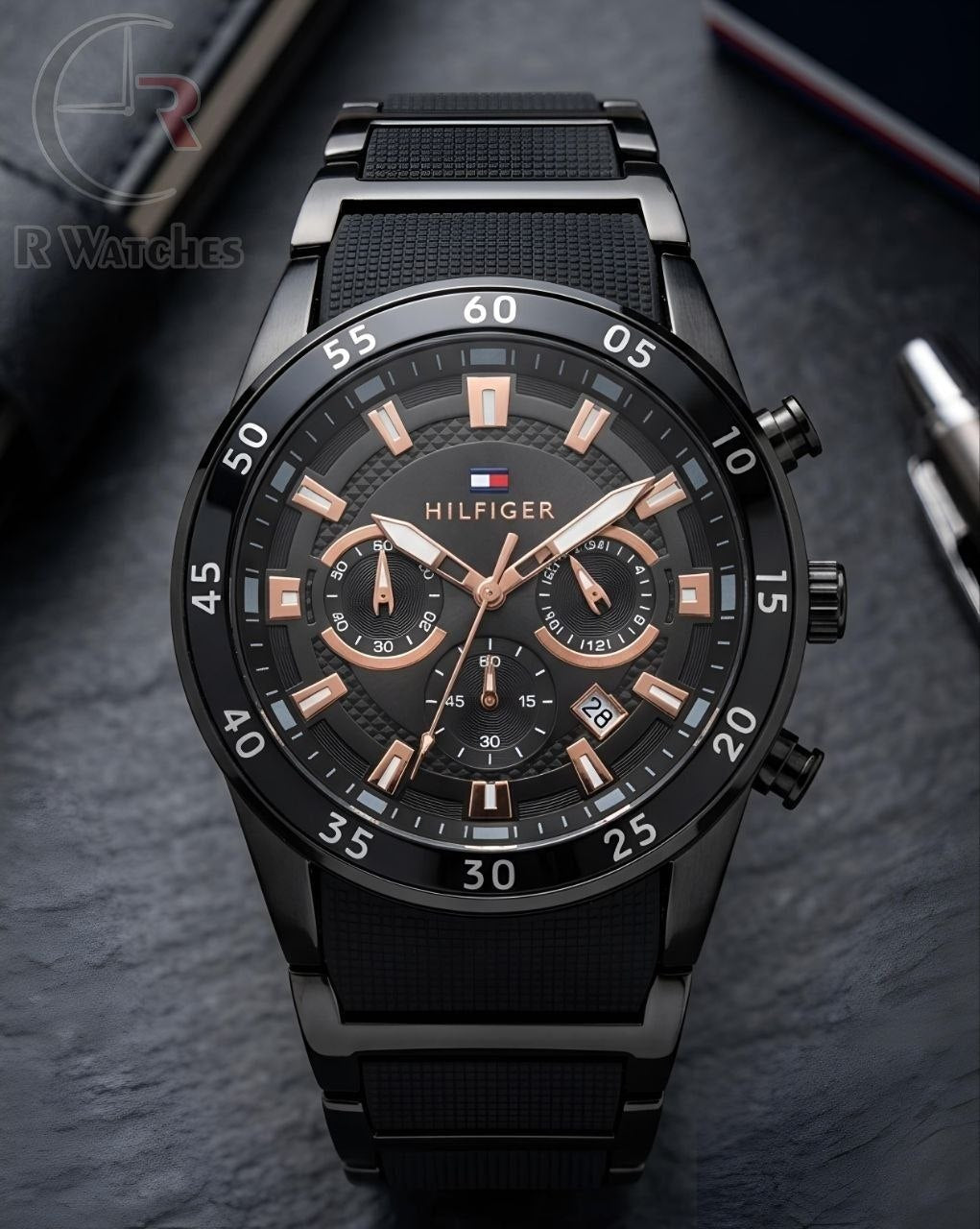 (OS2)📷⬆️ Tommy new full black rose gold (THP3)