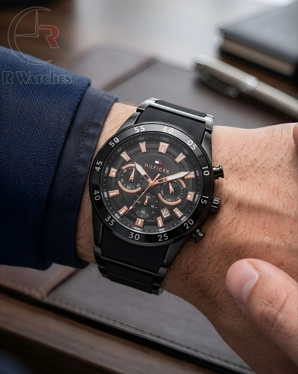 (OS2)📷⬆️ Tommy new full black rose gold (THP3)