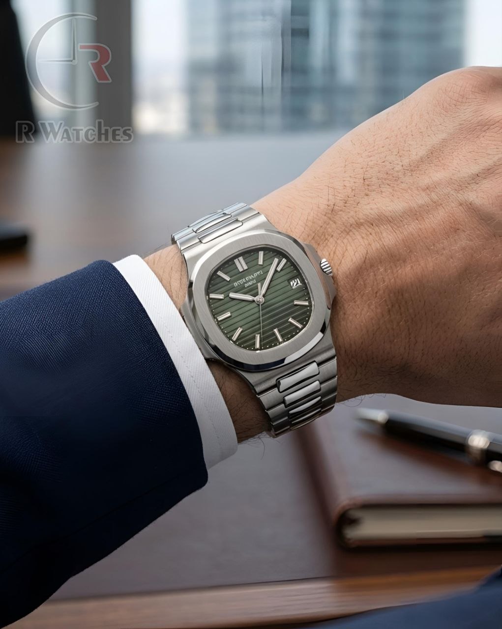 (OS)⬆️ Patek Philippe silver Green