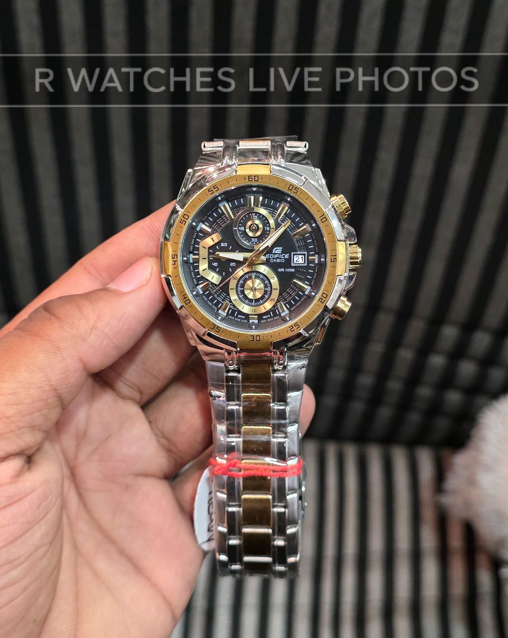 (OS)⭐ Edifice heavy dual tone black