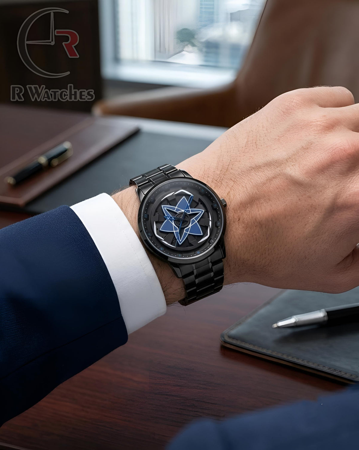 (OS)⭐ Spinner black blue