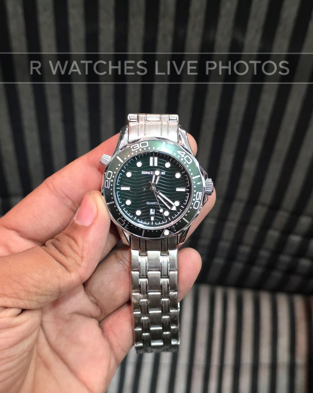 (OS)⭐ Snille Silver Green Dial