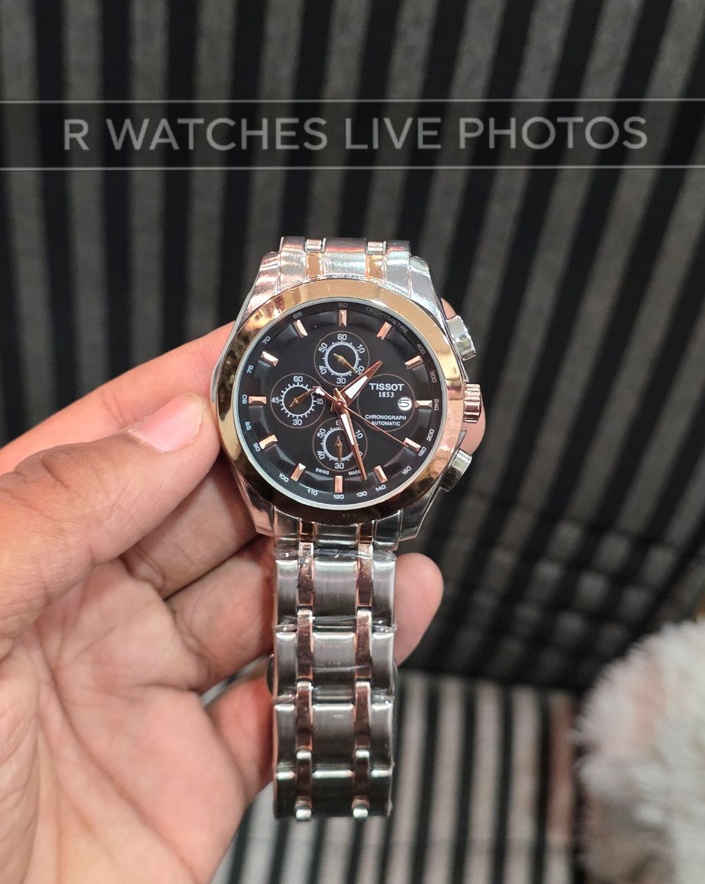 (OS21)⭐ Tissot dual tone black