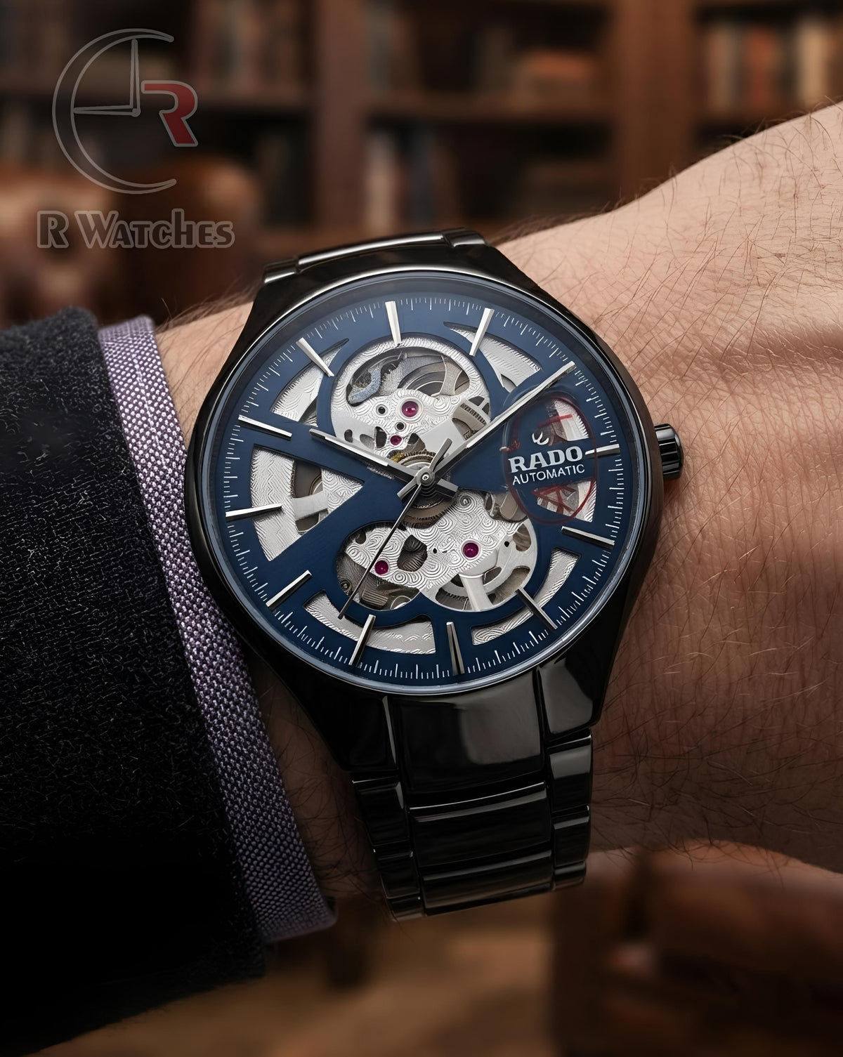 (OS) Rado Automatic Nevy Blue Black