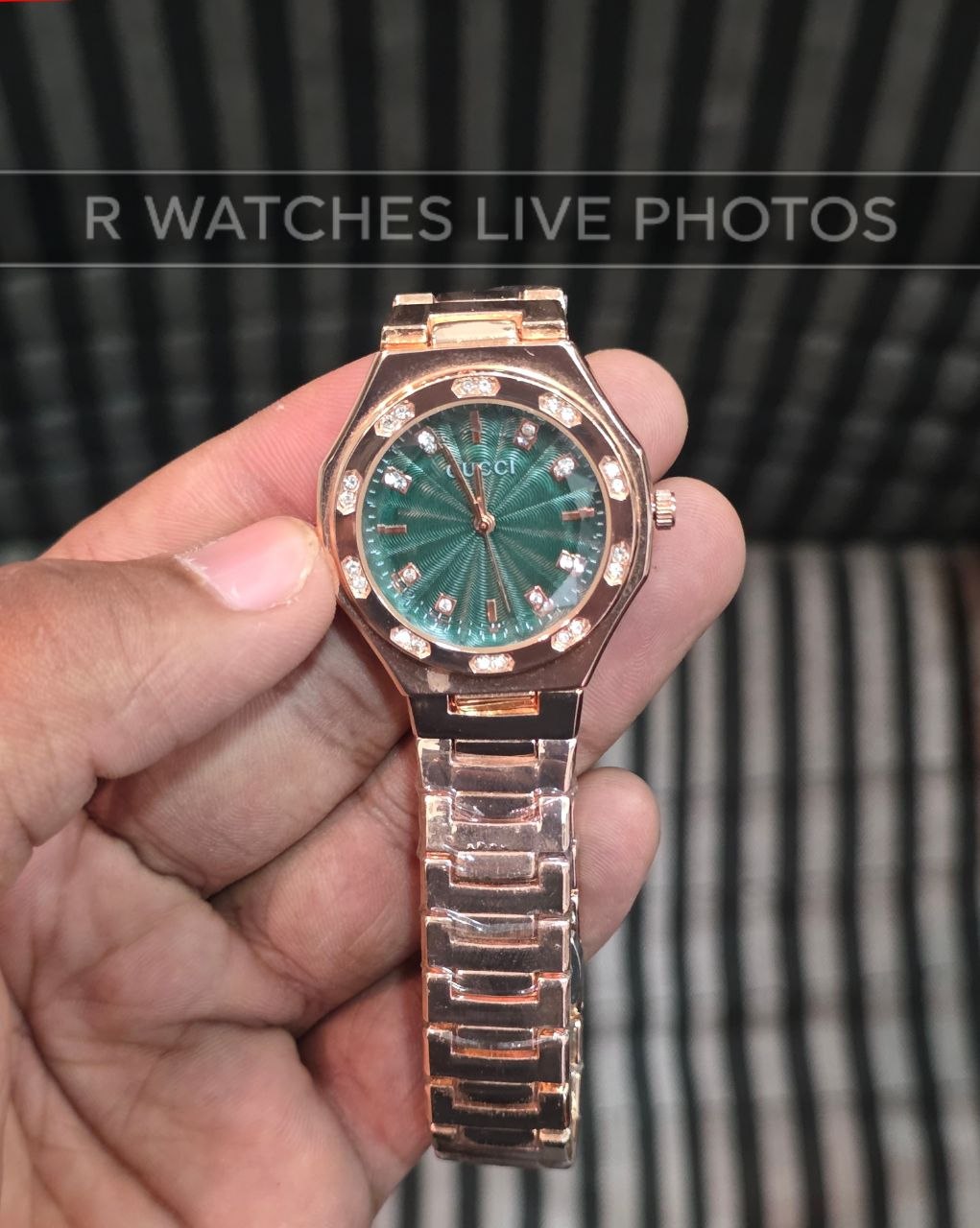 (OS)⭐ Gucci girls rose gold green