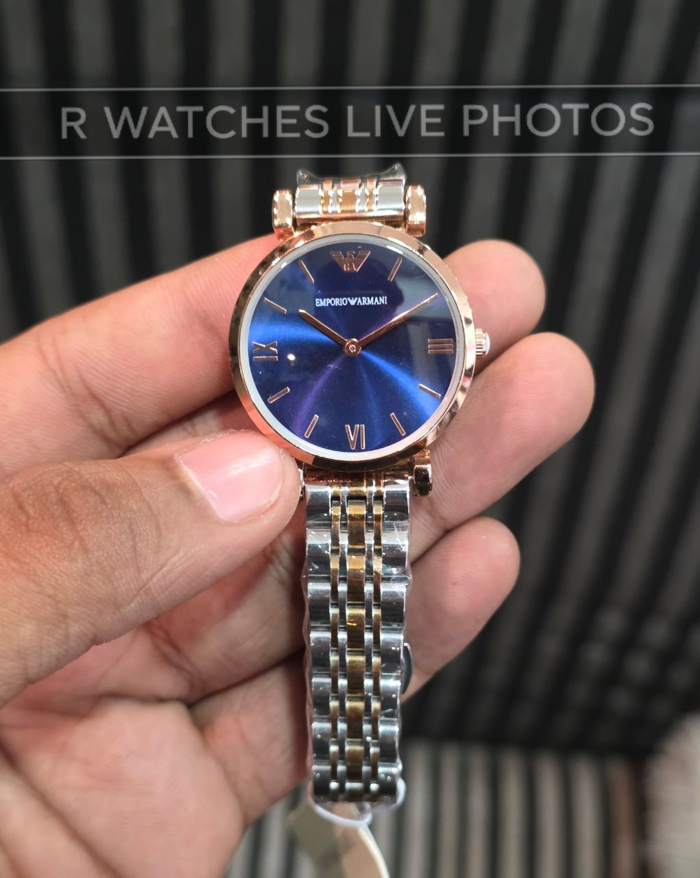 (OS2)⭐ Armani Girls Dual Tone Nevy Blue