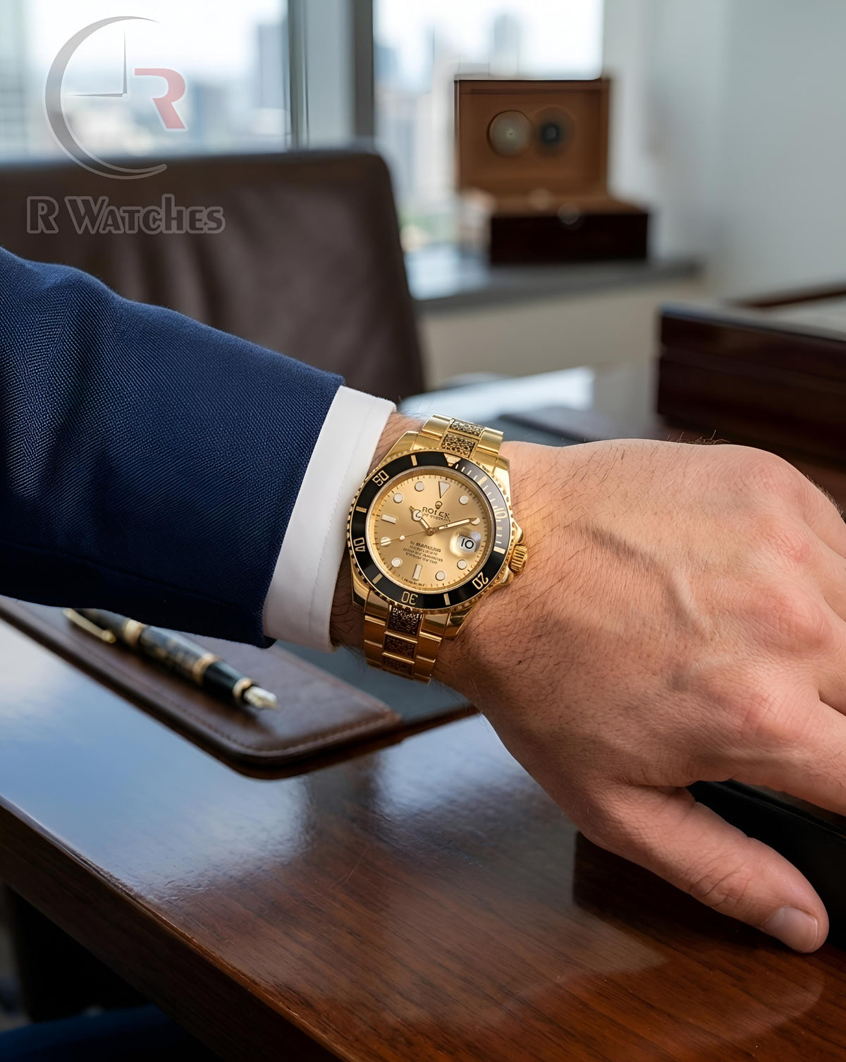 (OS2) Rolex Rajwadi Full Gold