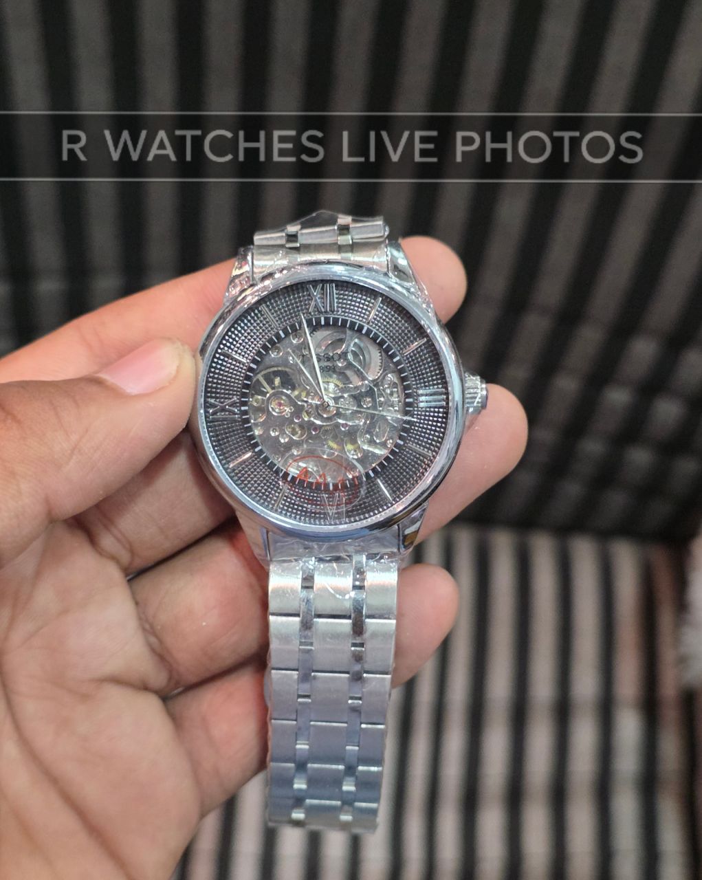 (OS2)⭐ Tissot Automatic Silver black