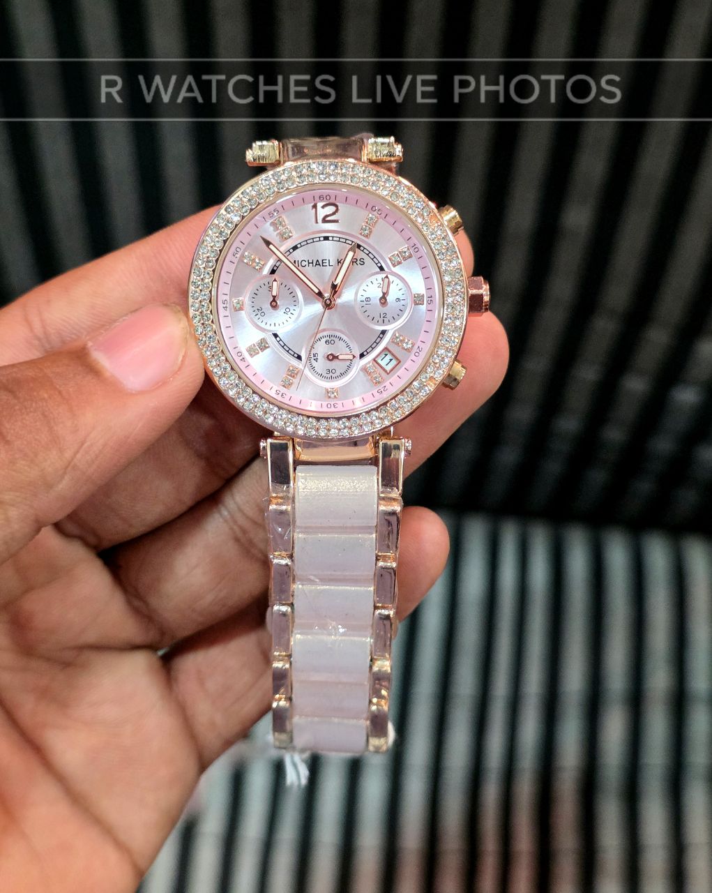 (OS2)⭐ MK girls rose gold pink