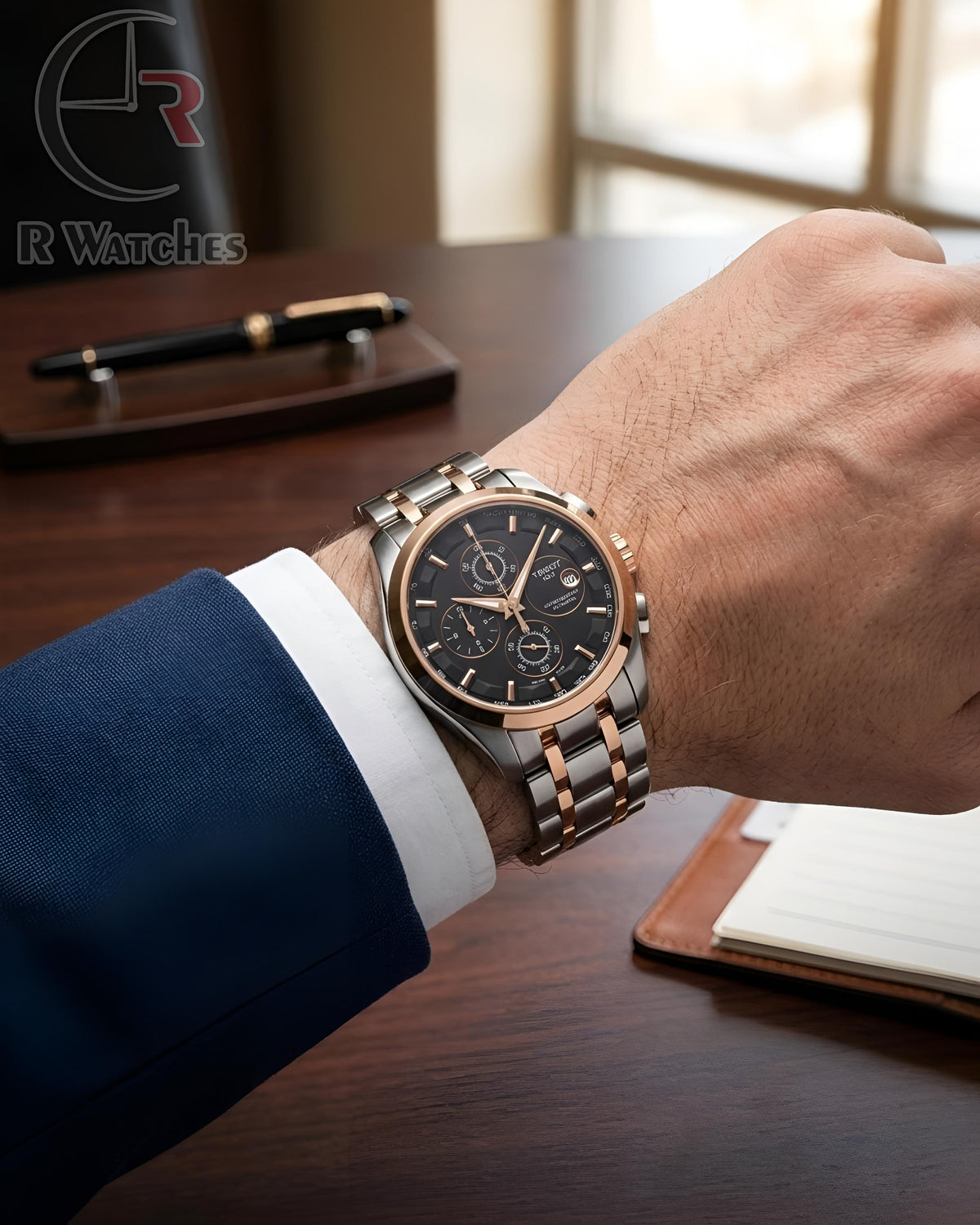 (OS21)⭐ Tissot dual tone black