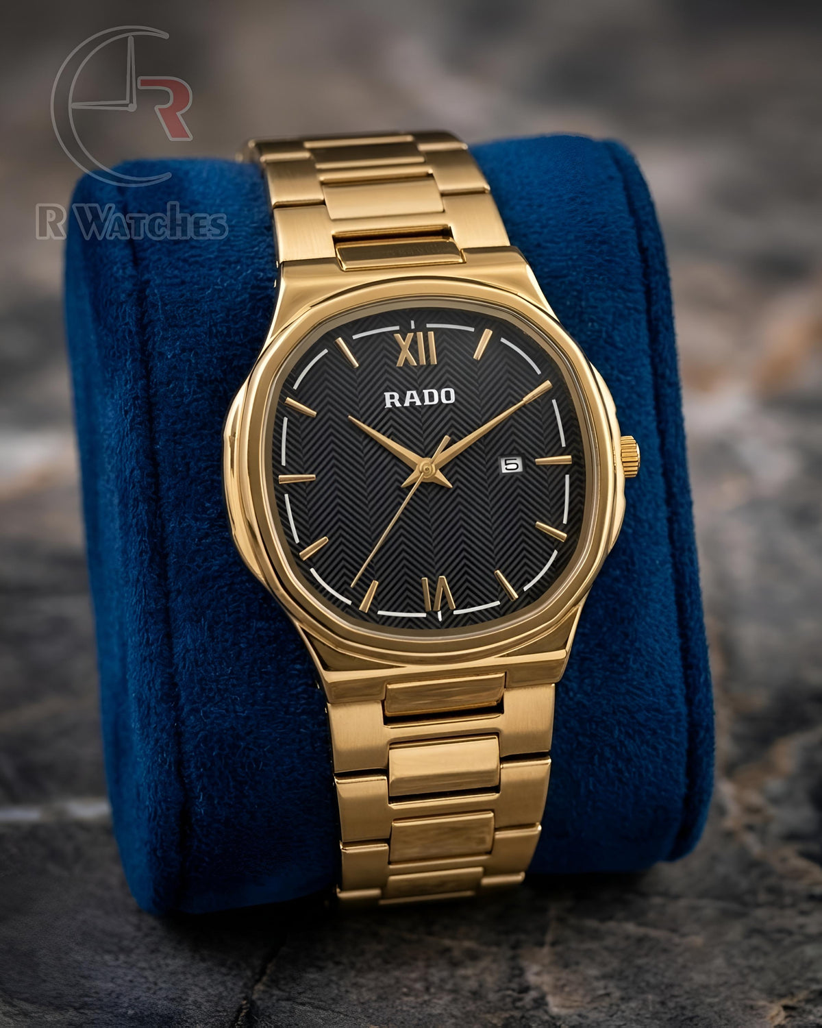 (SS)📷 Rado Square Gold Black (RDP9)