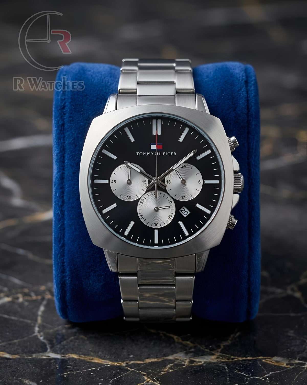 (OS)📷⬆️ Tommy Hilfiger Silver Black (THP5)