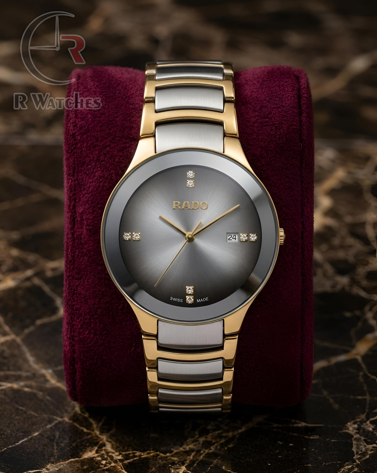 (OS2)📷⭐ Rado Dual Tone Grey Dial (RDP50)