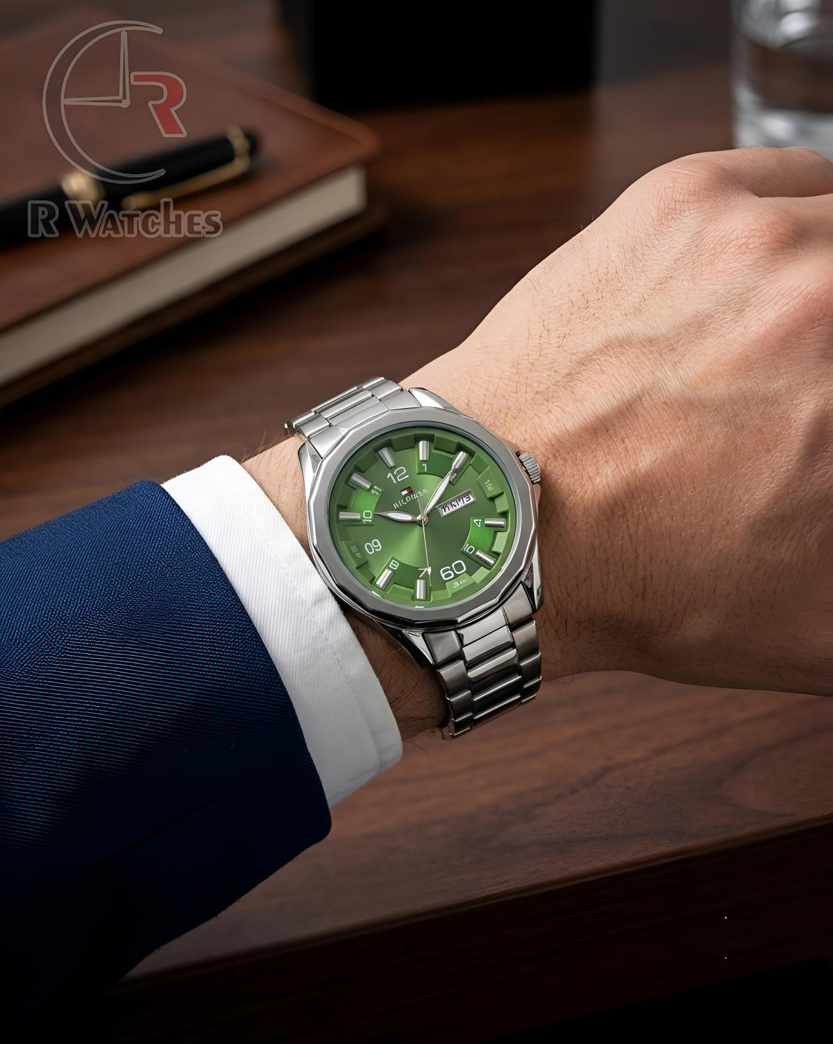(OS)📷⭐ Tommy Hilfiger Silver Green (THP21)