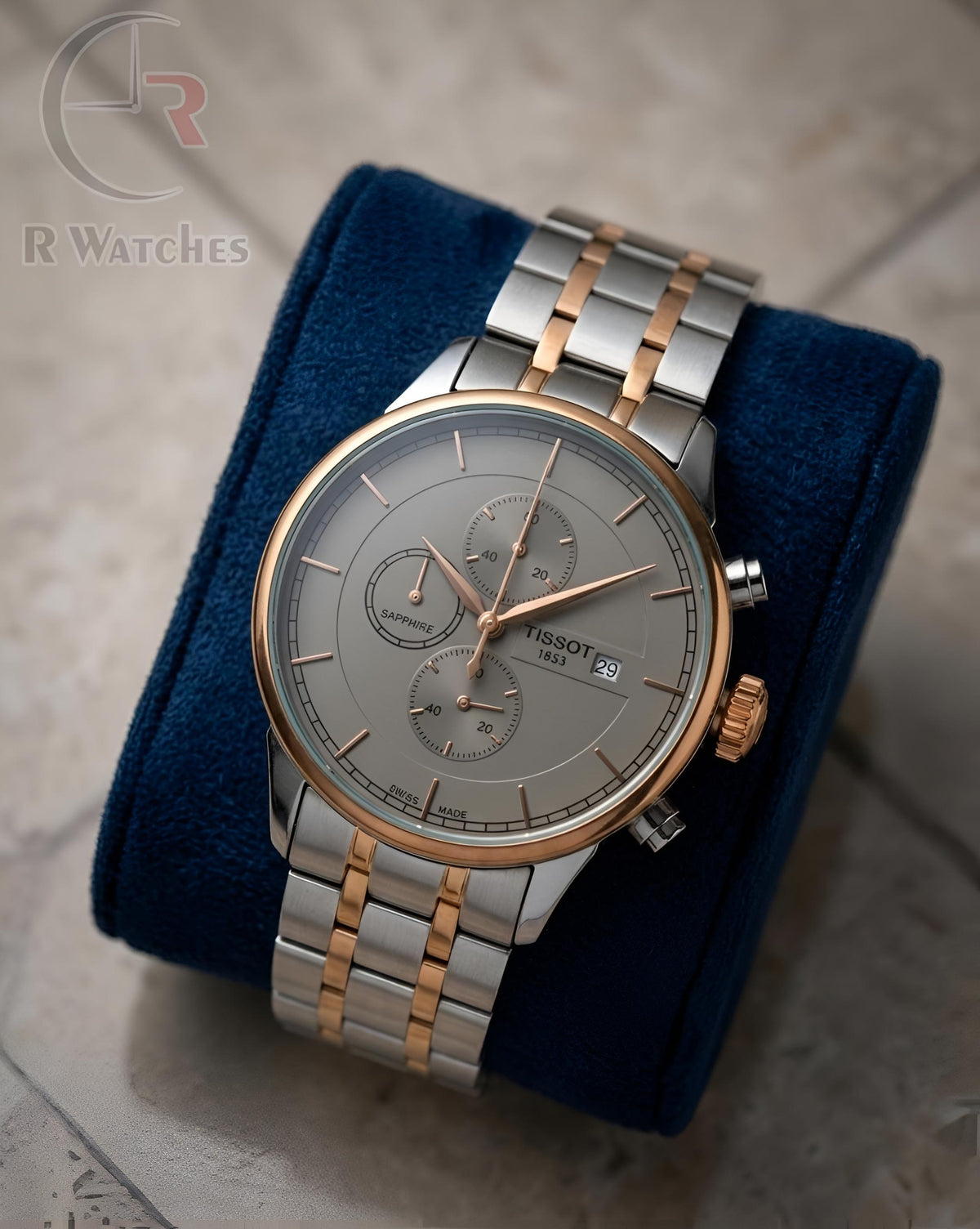 (OS)📷⬆️⭐ Tissot New premium Dual Tone Grey (TSP10)