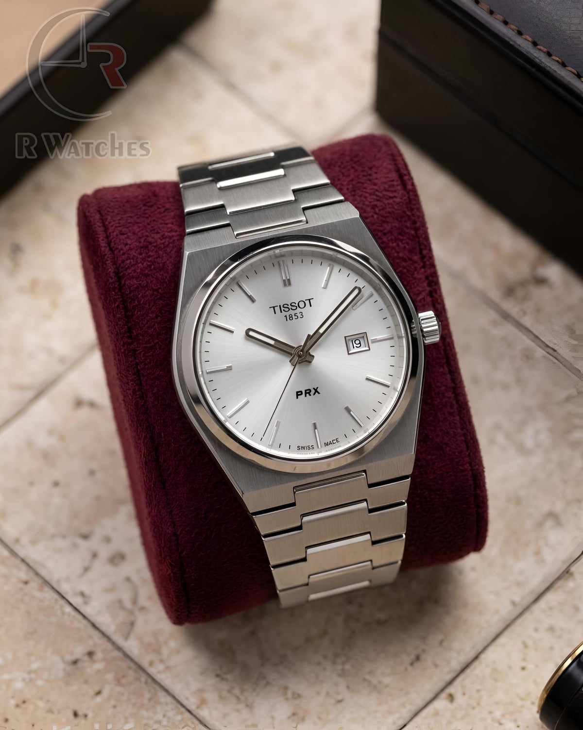 (OS)📷⬆️⭐ Tissot Prx Silver White Dial (TSP35)