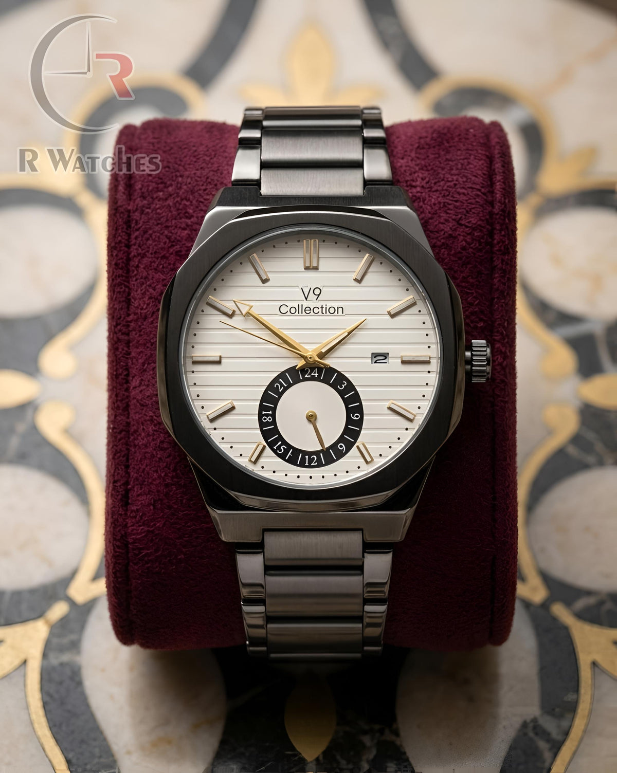 (SS)📷⭐ V9 Collection Black White Dial (V9P3)