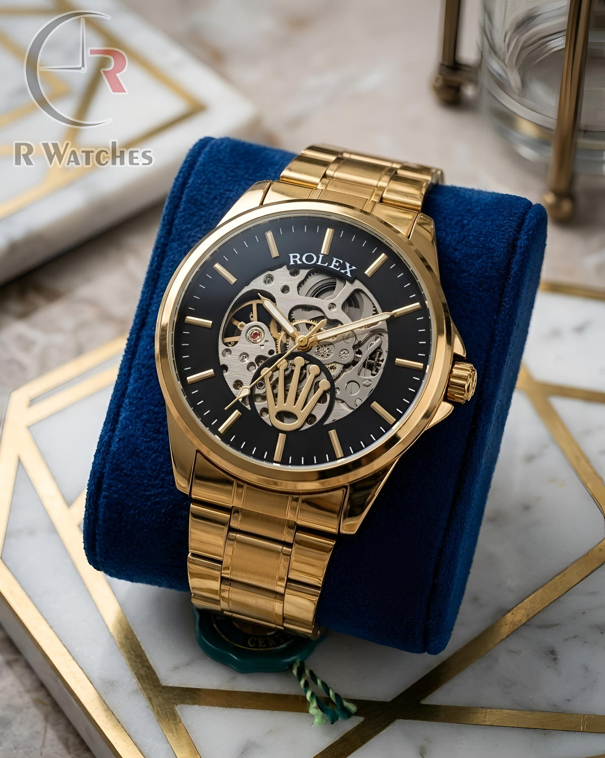 (OS)📷⭐ Rolex Automatic Gold Black (RXAM42)