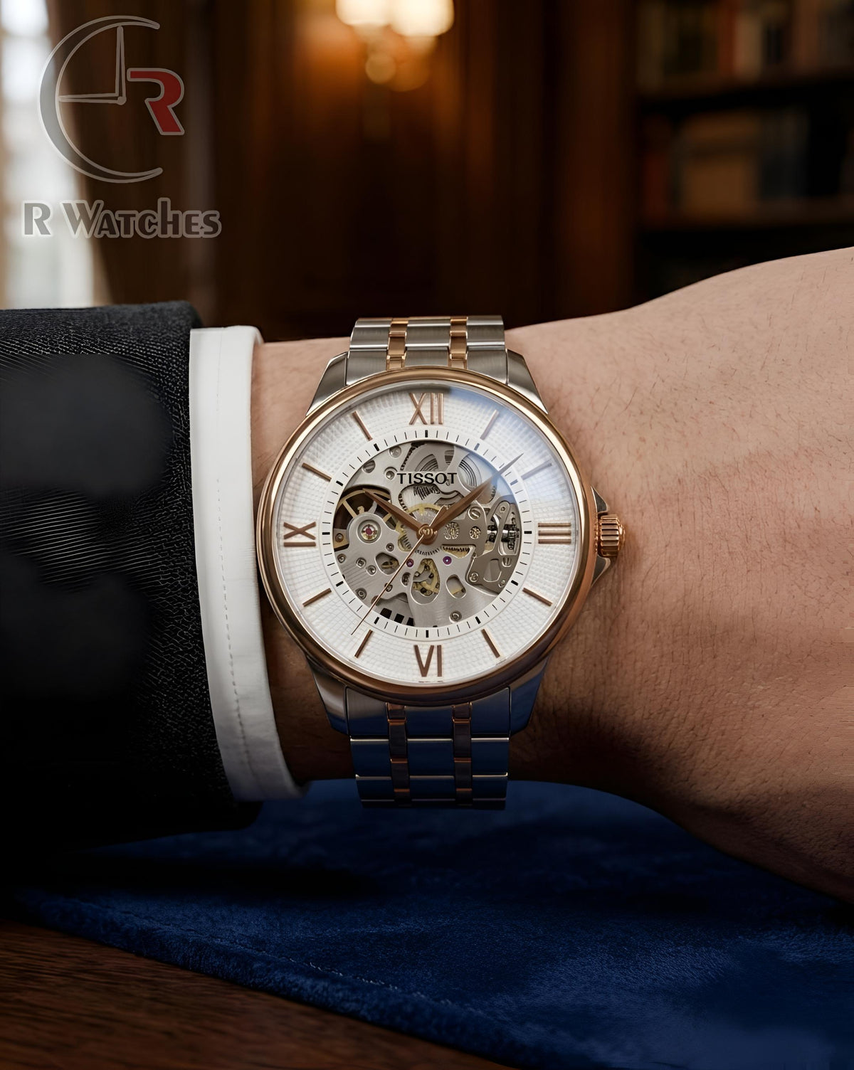 (OS)📷⬆️⭐ Tissot automatic dual tone white dial (TSAM24)