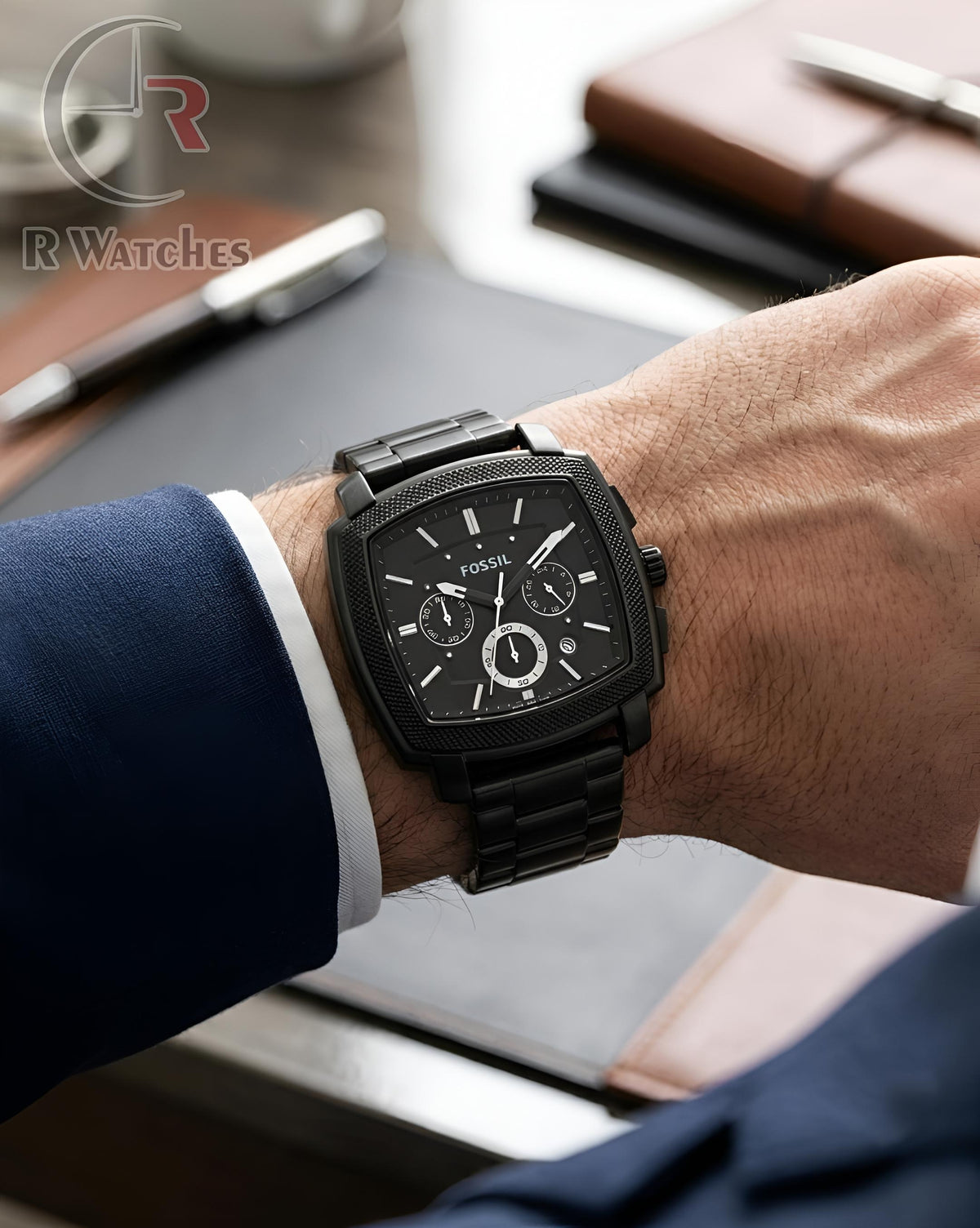 (OS2)⬆️ Fossil Matt Square Full Black