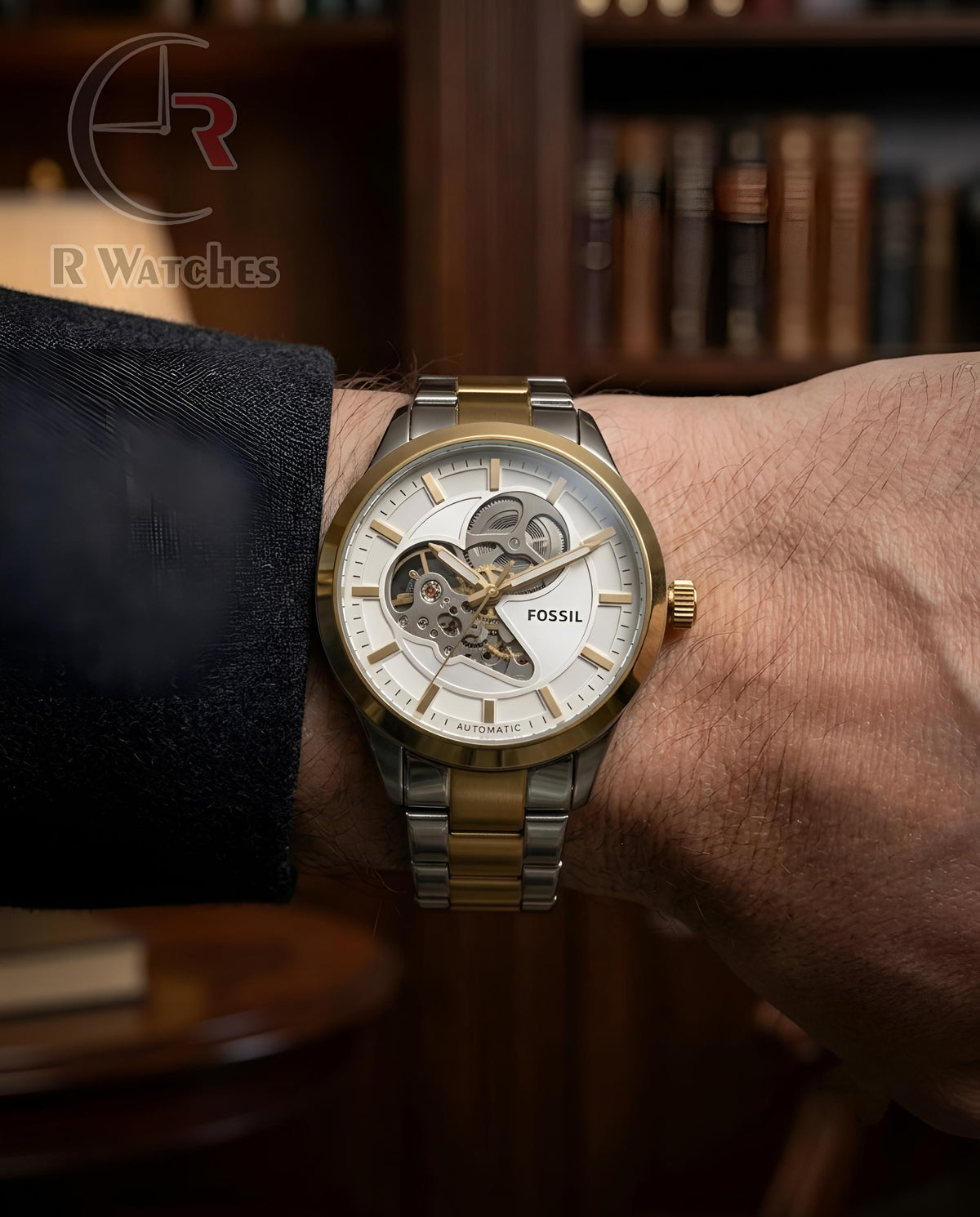(OS2) Fossil Automatic Dual Tone White